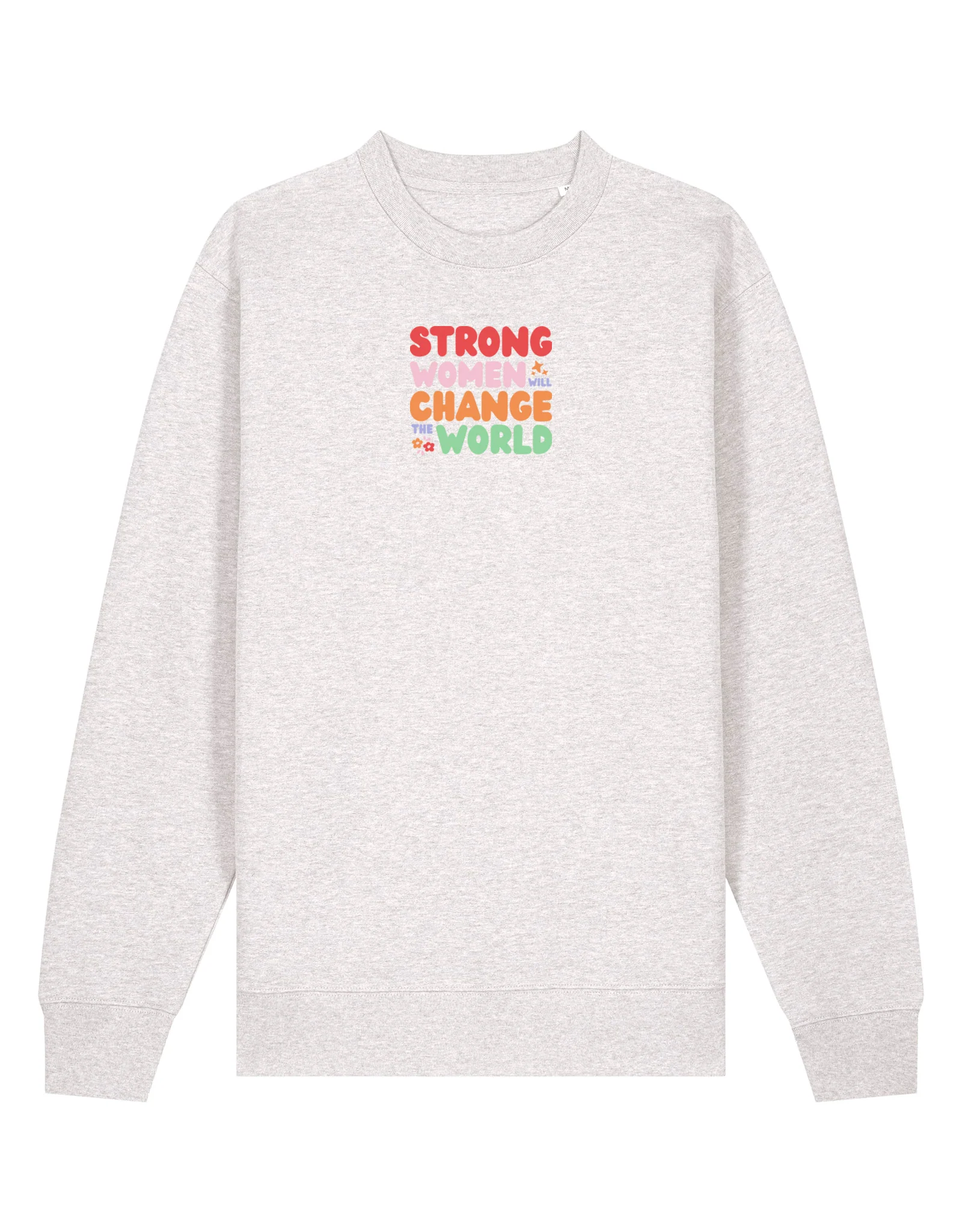 Strong Women Embroidered Organic Cotton Sweatshirt - Image 6