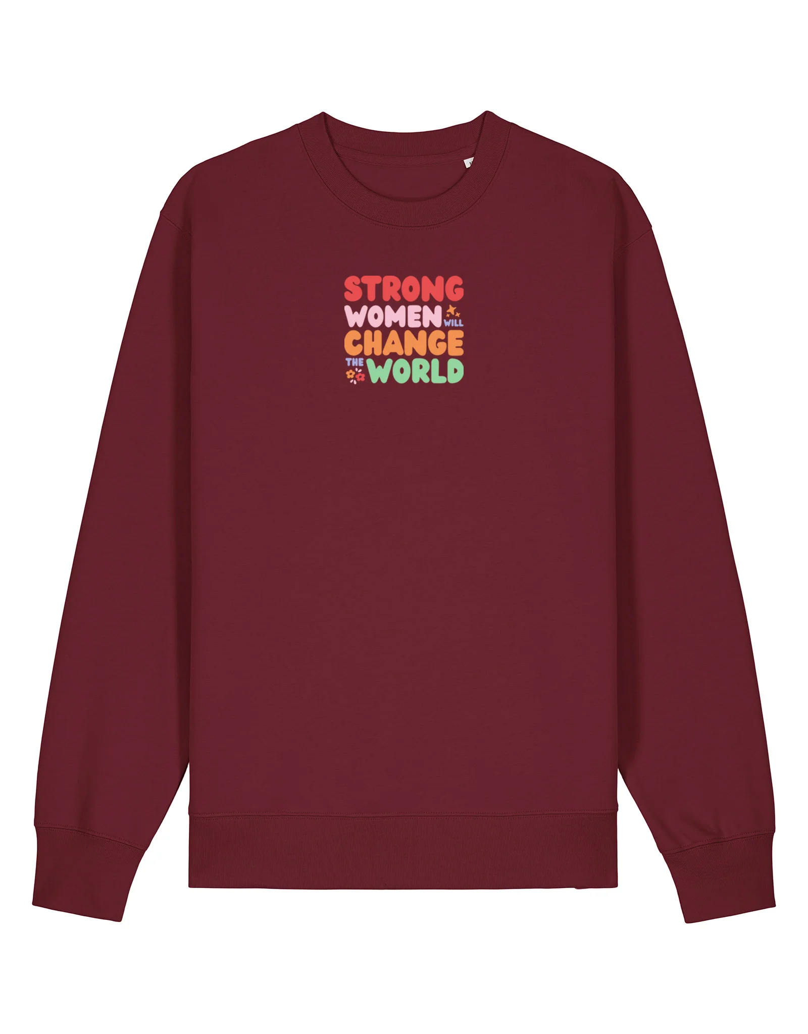 Strong Women Embroidered Organic Cotton Sweatshirt - Image 7