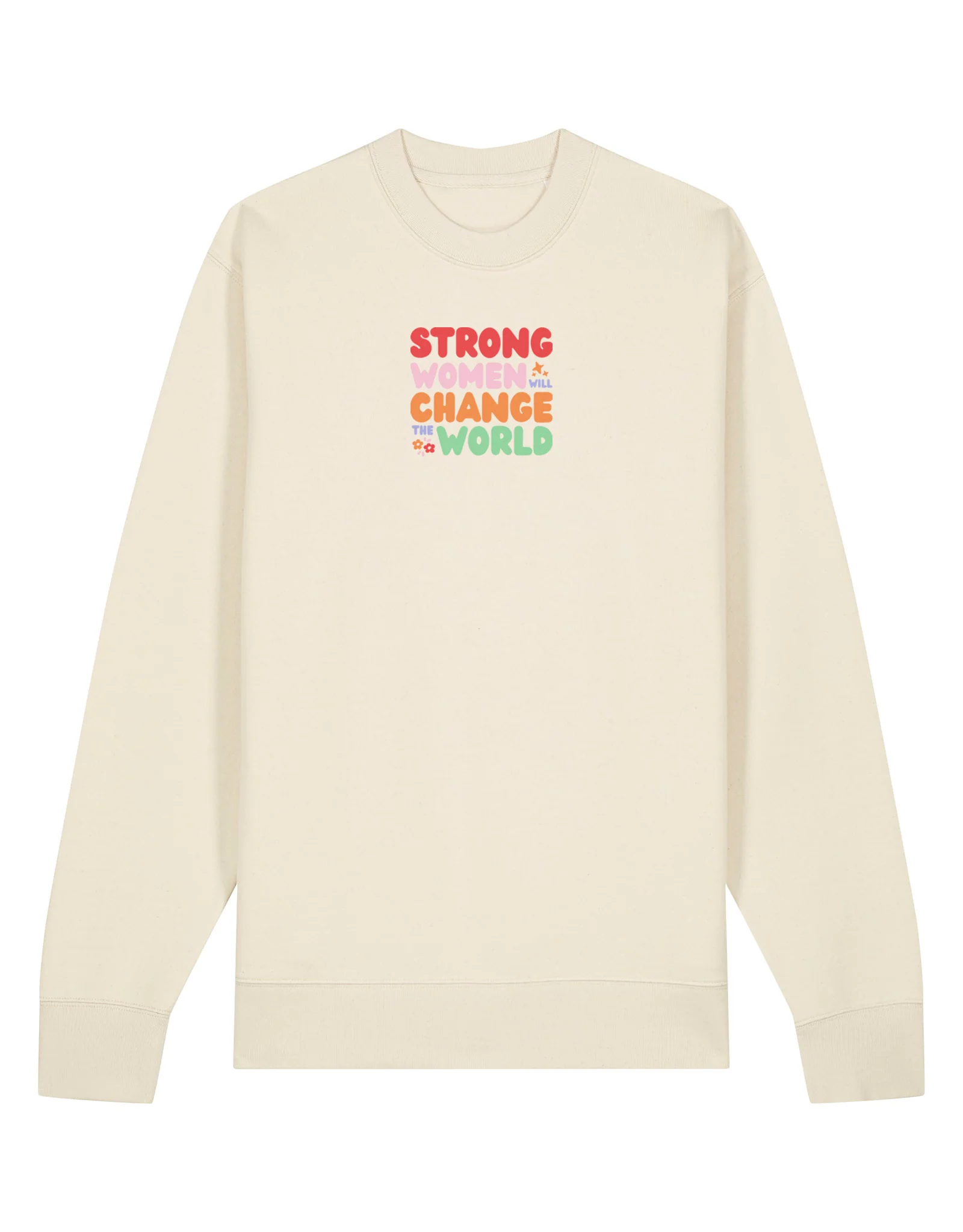 Strong Women Embroidered Organic Cotton Sweatshirt - Image 8