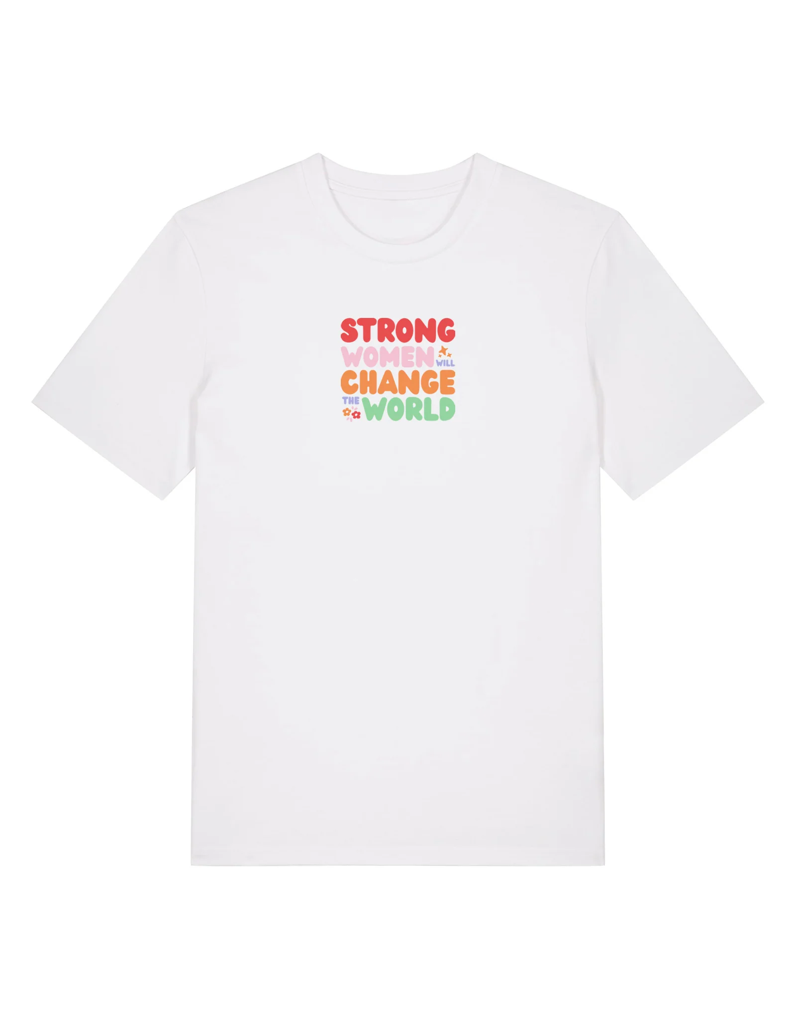 Strong Women Embroidered Organic Cotton T-Shirt - Image 3