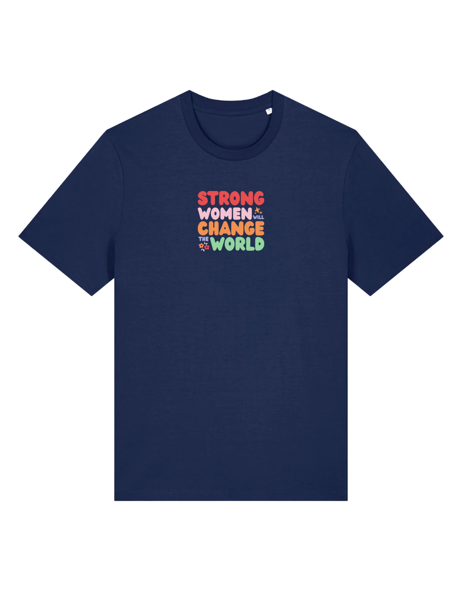 Strong Women Embroidered Organic Cotton T-Shirt - Image 4