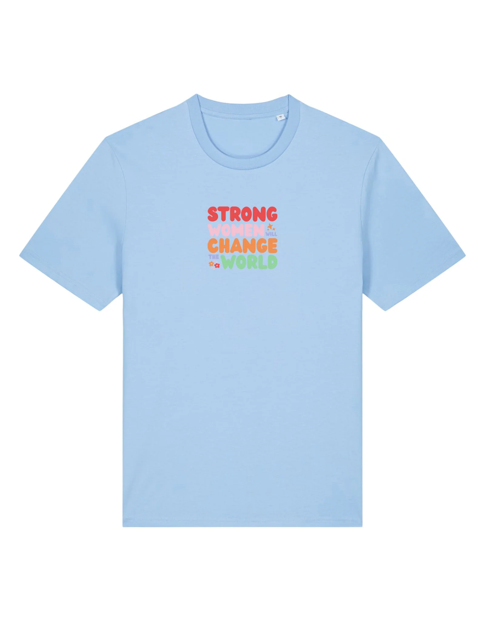 Strong Women Embroidered Organic Cotton T-Shirt - Image 5