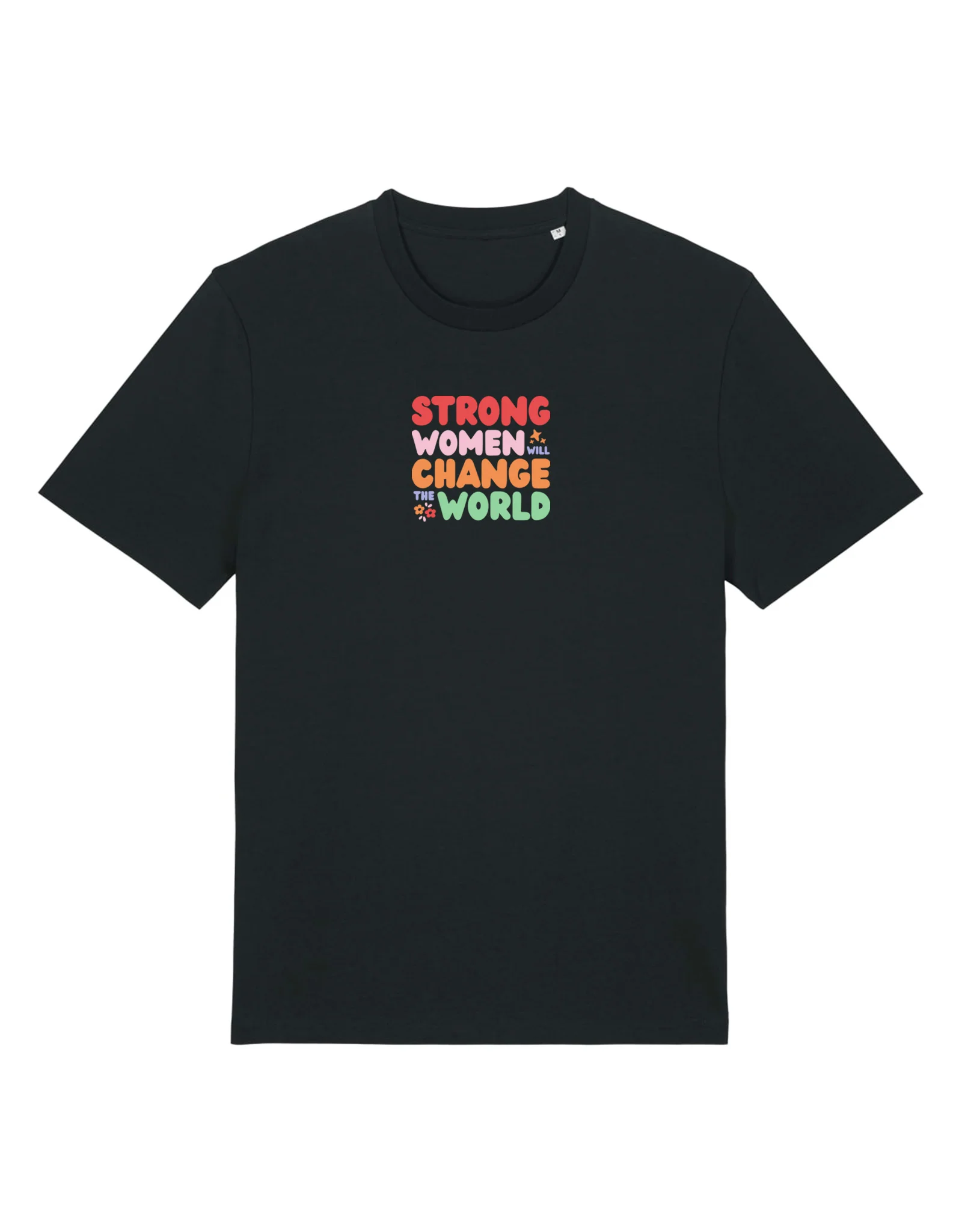 Strong Women Embroidered Organic Cotton T-Shirt - Image 7