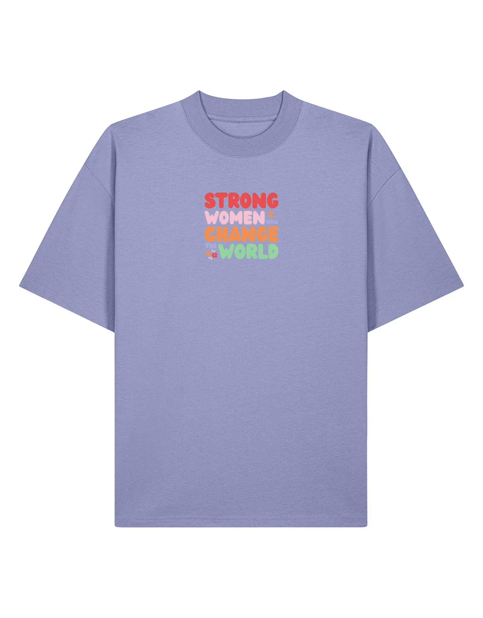 Strong Women Embroidered Oversized Organic Cotton Tee - Image 7