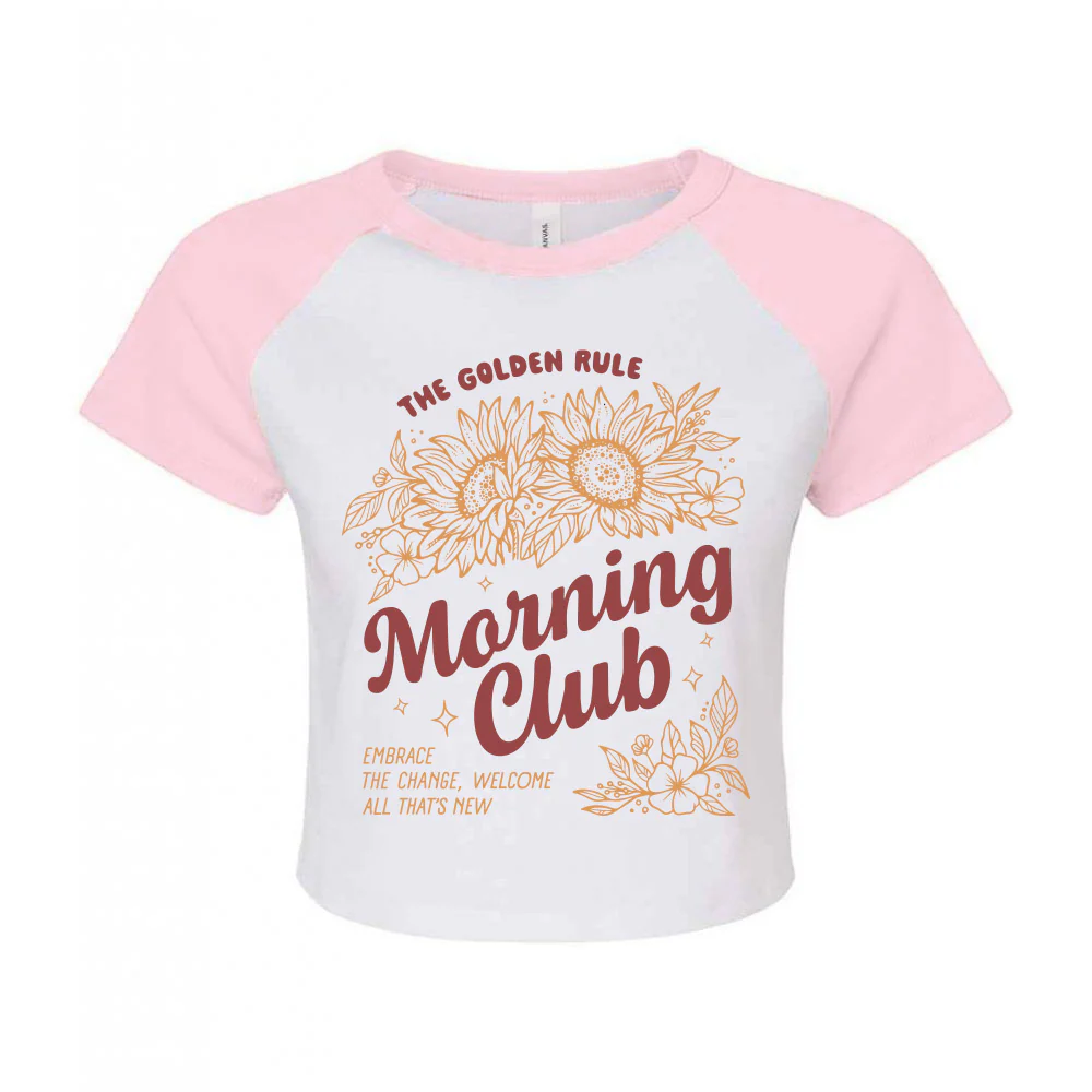 Sunflowers Printed Micro Rib Baby Tee - Image 4