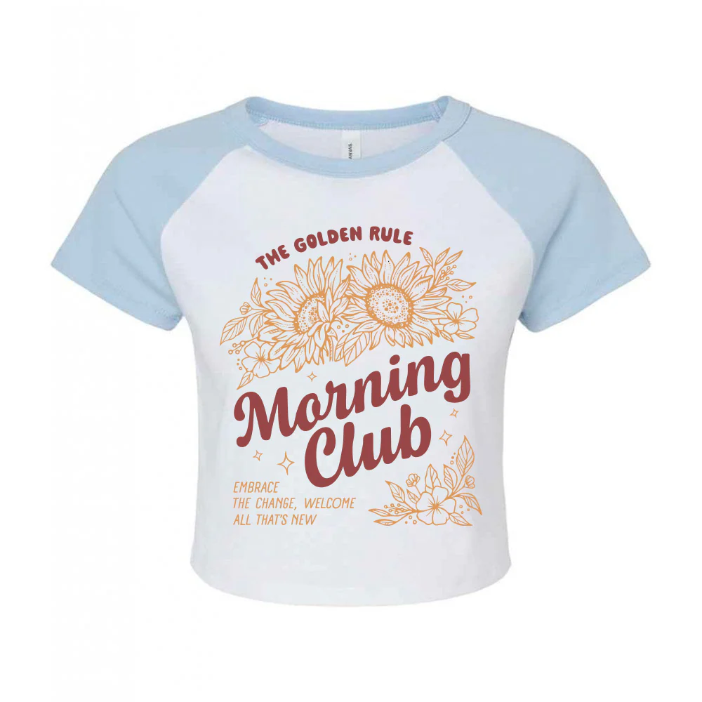 Sunflowers Printed Micro Rib Baby Tee - Image 5