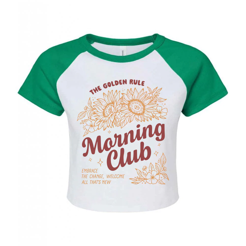 Sunflowers Printed Micro Rib Baby Tee - Image 7