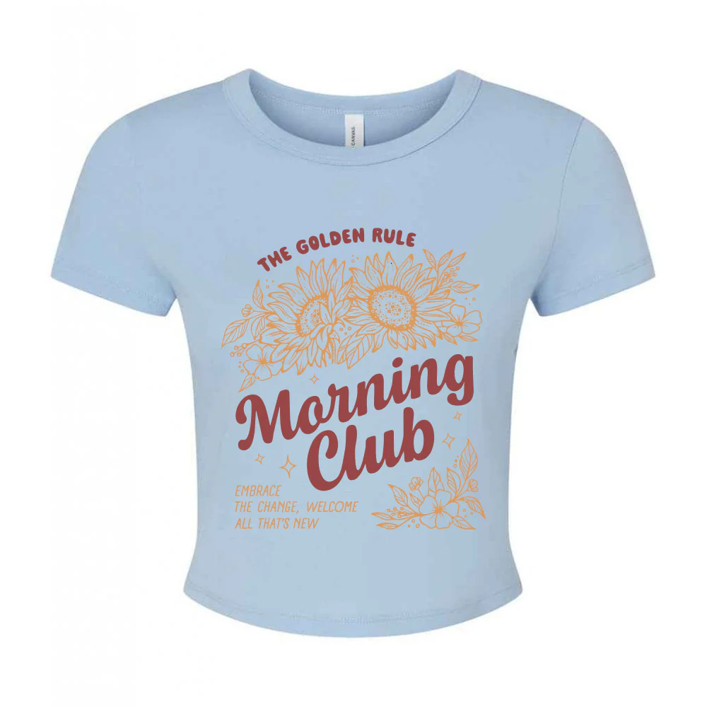 Sunflowers Printed Micro Rib Baby Tee - Image 8