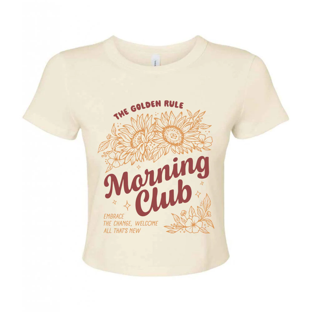 Sunflowers Printed Micro Rib Baby Tee - Image 9