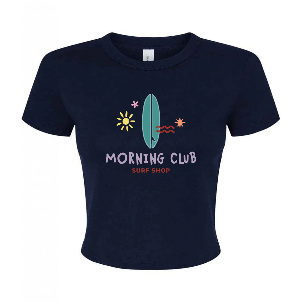 Surf Shop Embroidered Micro Rib Baby Tee - Image 15