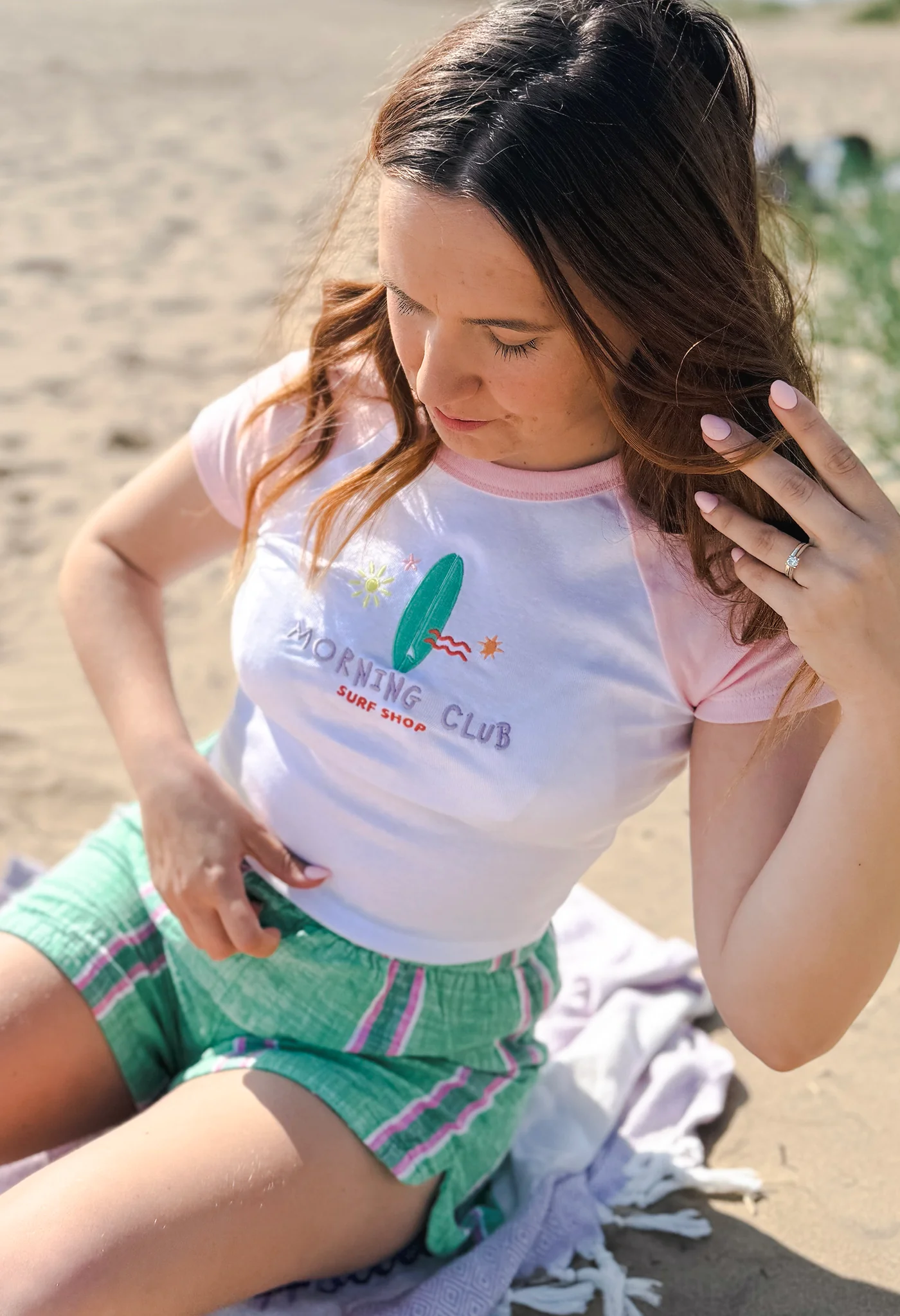 Surf Shop Embroidered Micro Rib Baby Tee - Image 4