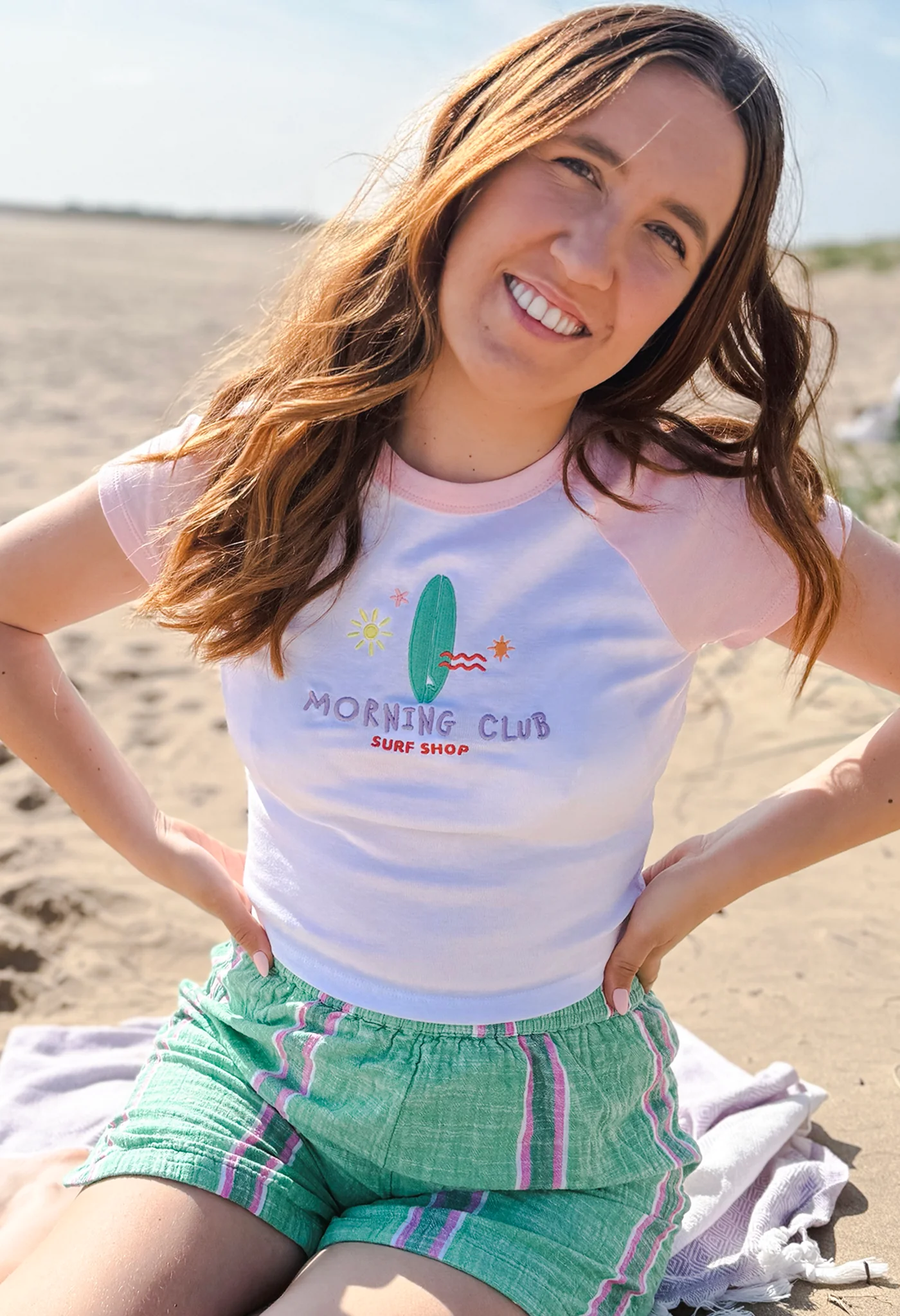 Surf Shop Embroidered Micro Rib Baby Tee - Image 6