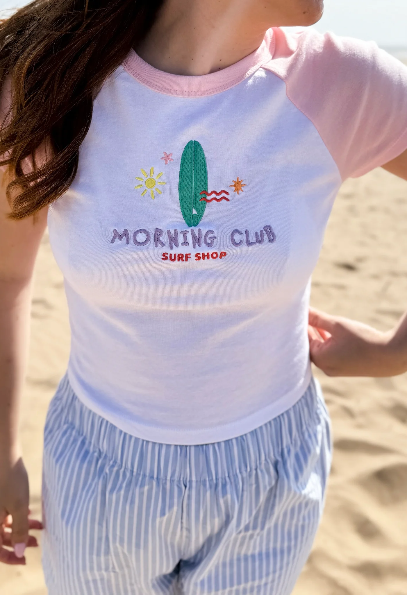 Surf Shop Embroidered Micro Rib Baby Tee - Image 7