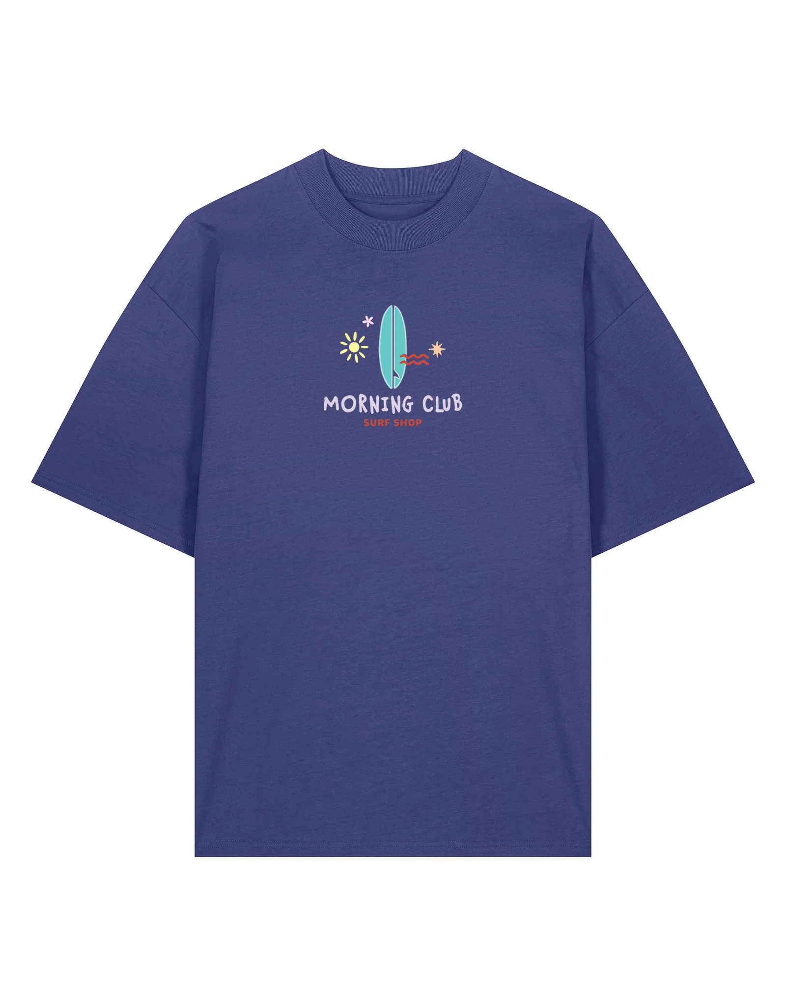 Surf Shop Embroidered Oversized Organic Cotton T-Shirt - Image 4
