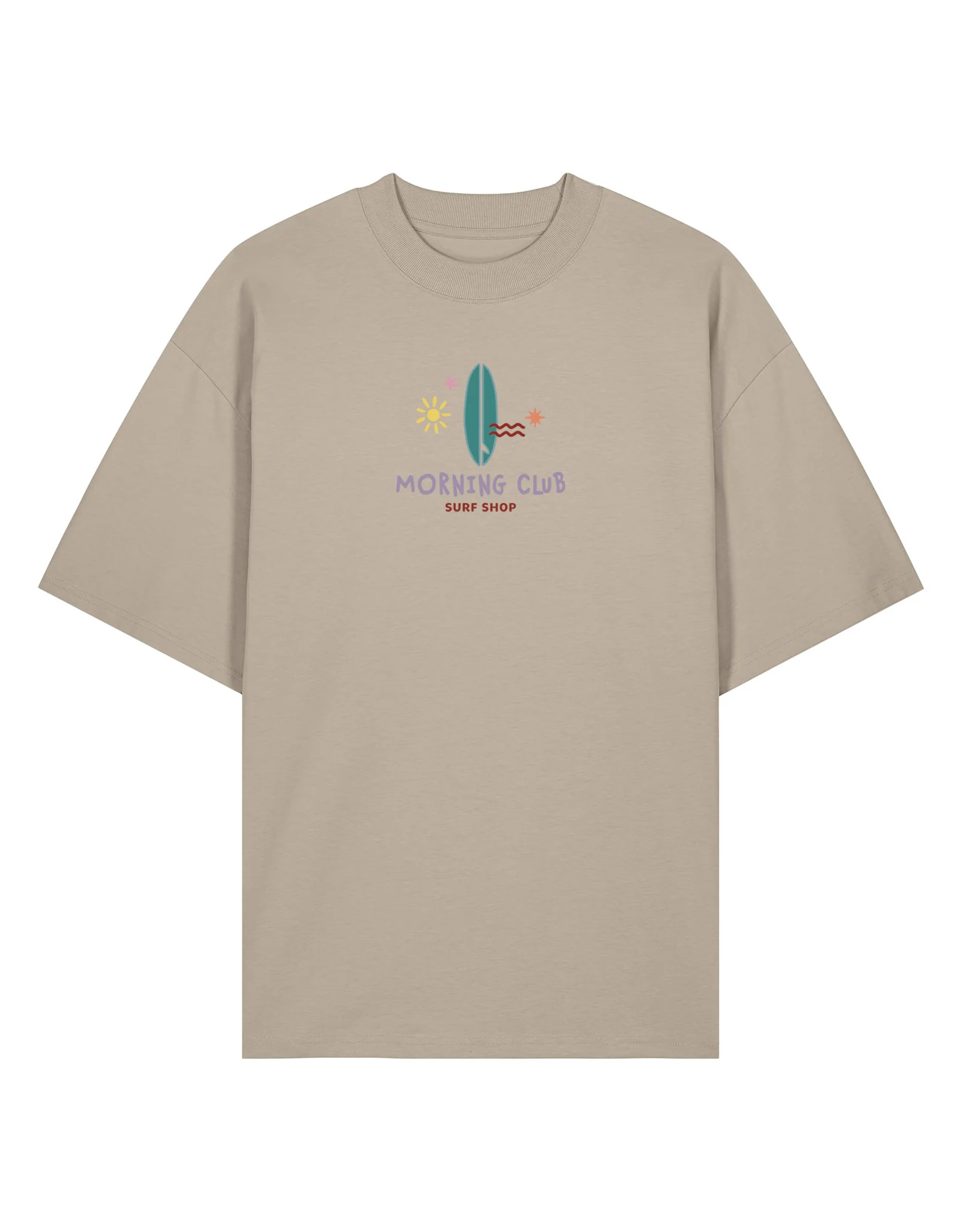 Surf Shop Embroidered Oversized Organic Cotton T-Shirt - Image 6