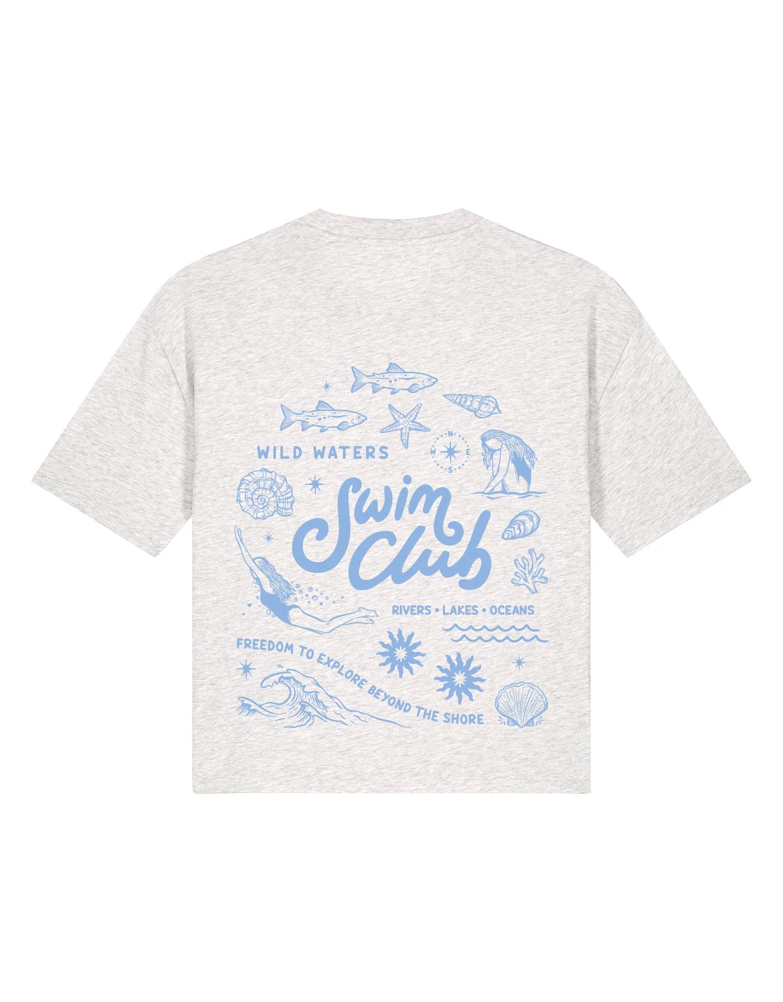 Swim Club Boxy Organic Cotton Tee - Image 10
