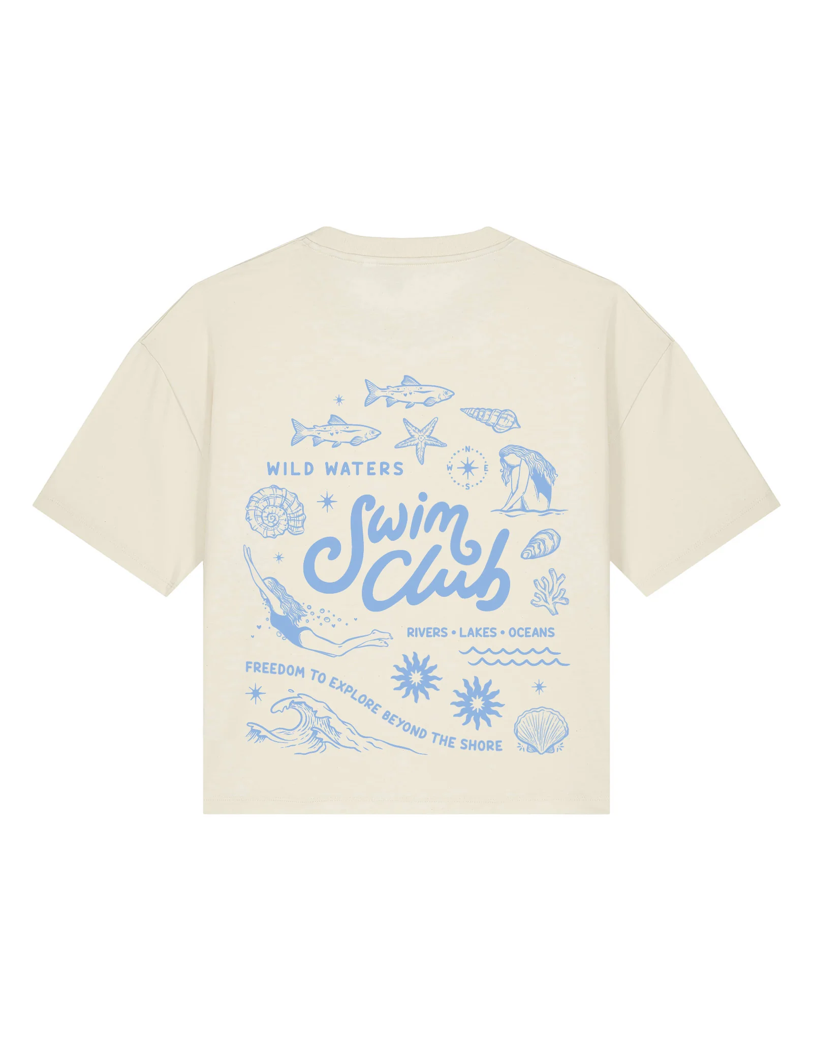 Swim Club Boxy Organic Cotton Tee - Image 11