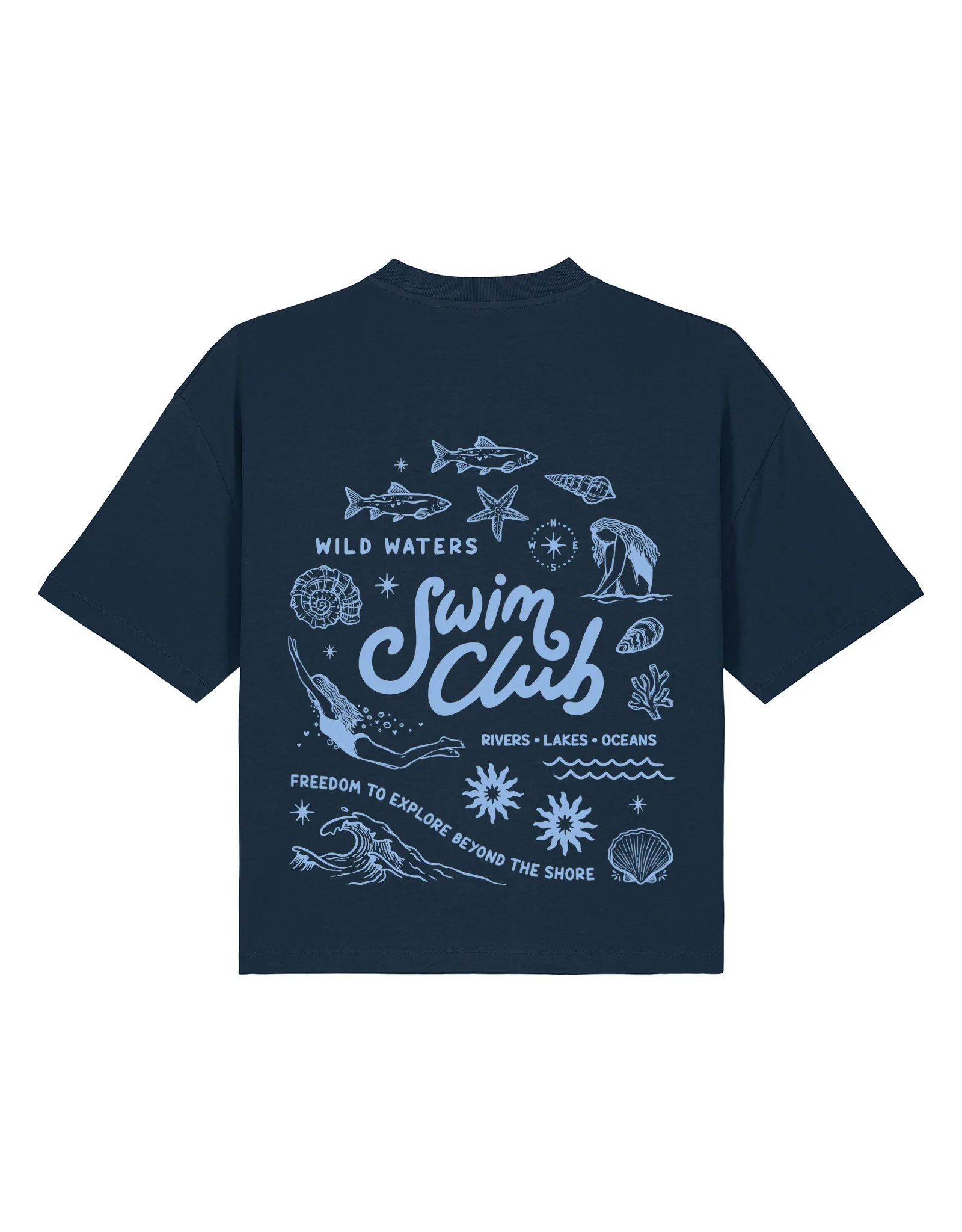 Swim Club Boxy Organic Cotton Tee - Image 13
