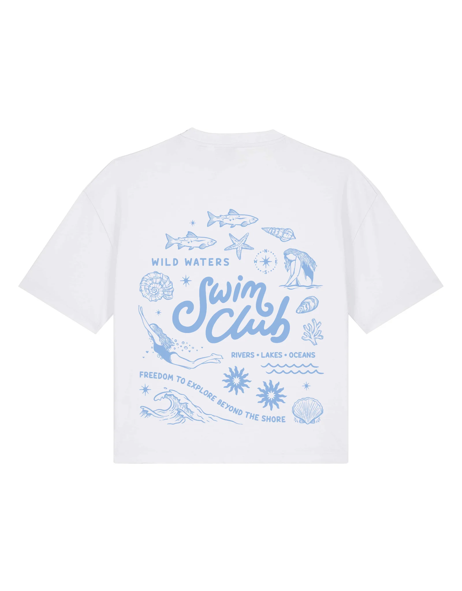 Swim Club Boxy Organic Cotton Tee - Image 14