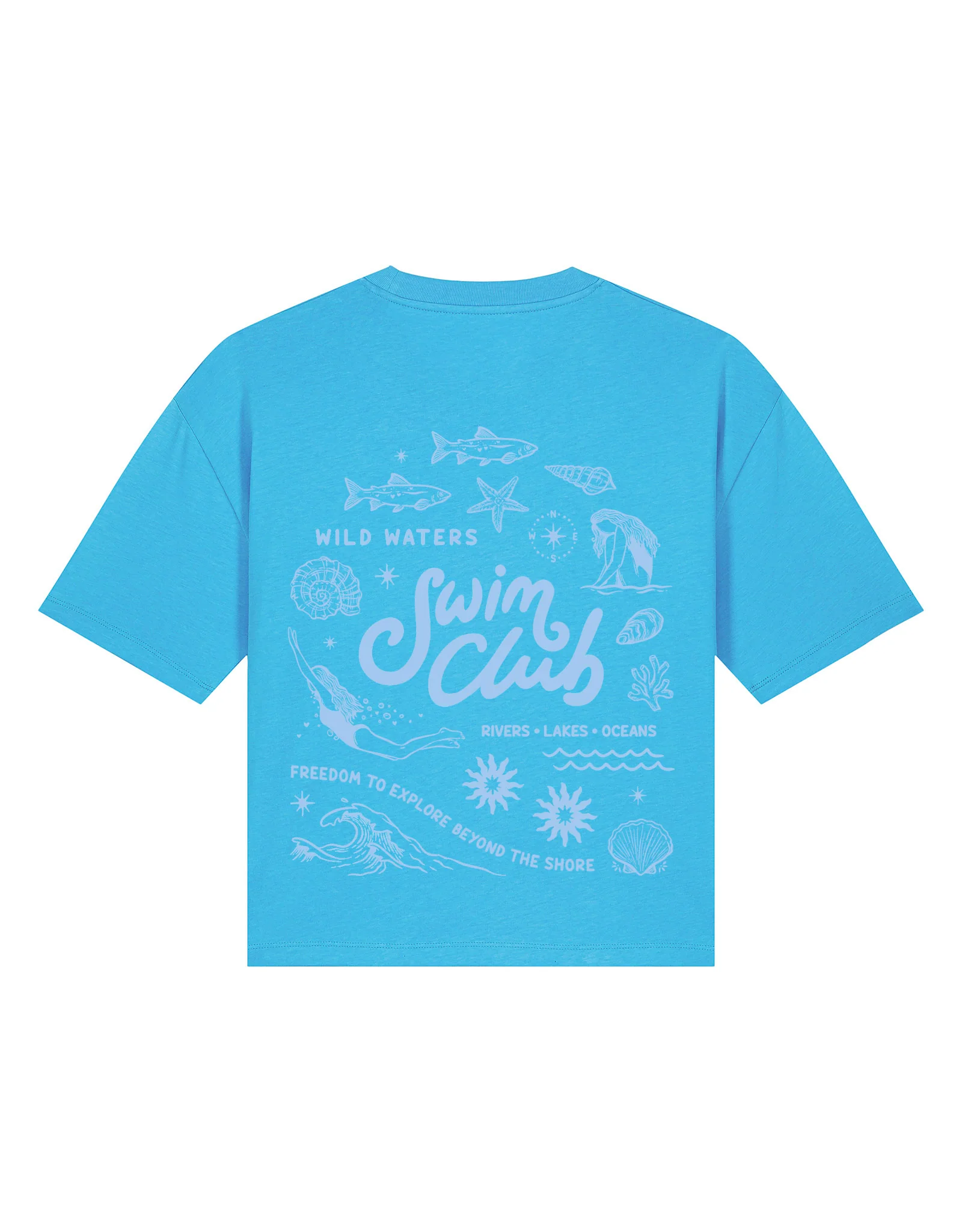 Swim Club Boxy Organic Cotton Tee - Image 15