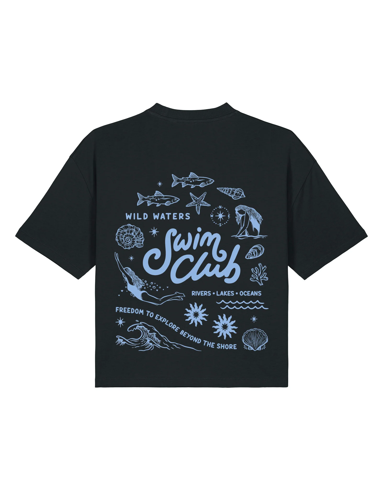 Swim Club Boxy Organic Cotton Tee - Image 9