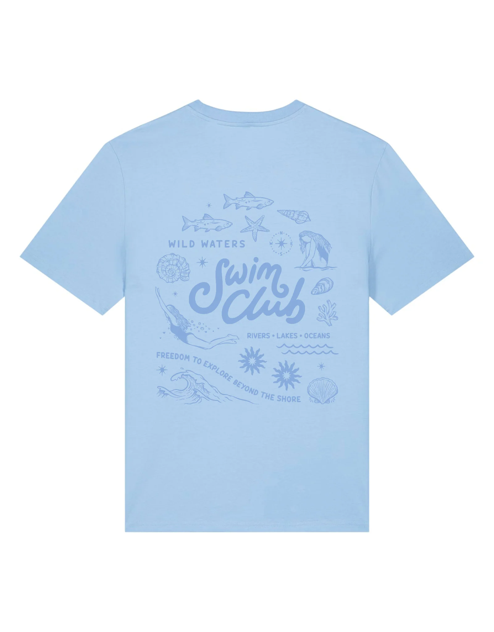 Swim Club Organic Cotton T-Shirt - Image 17