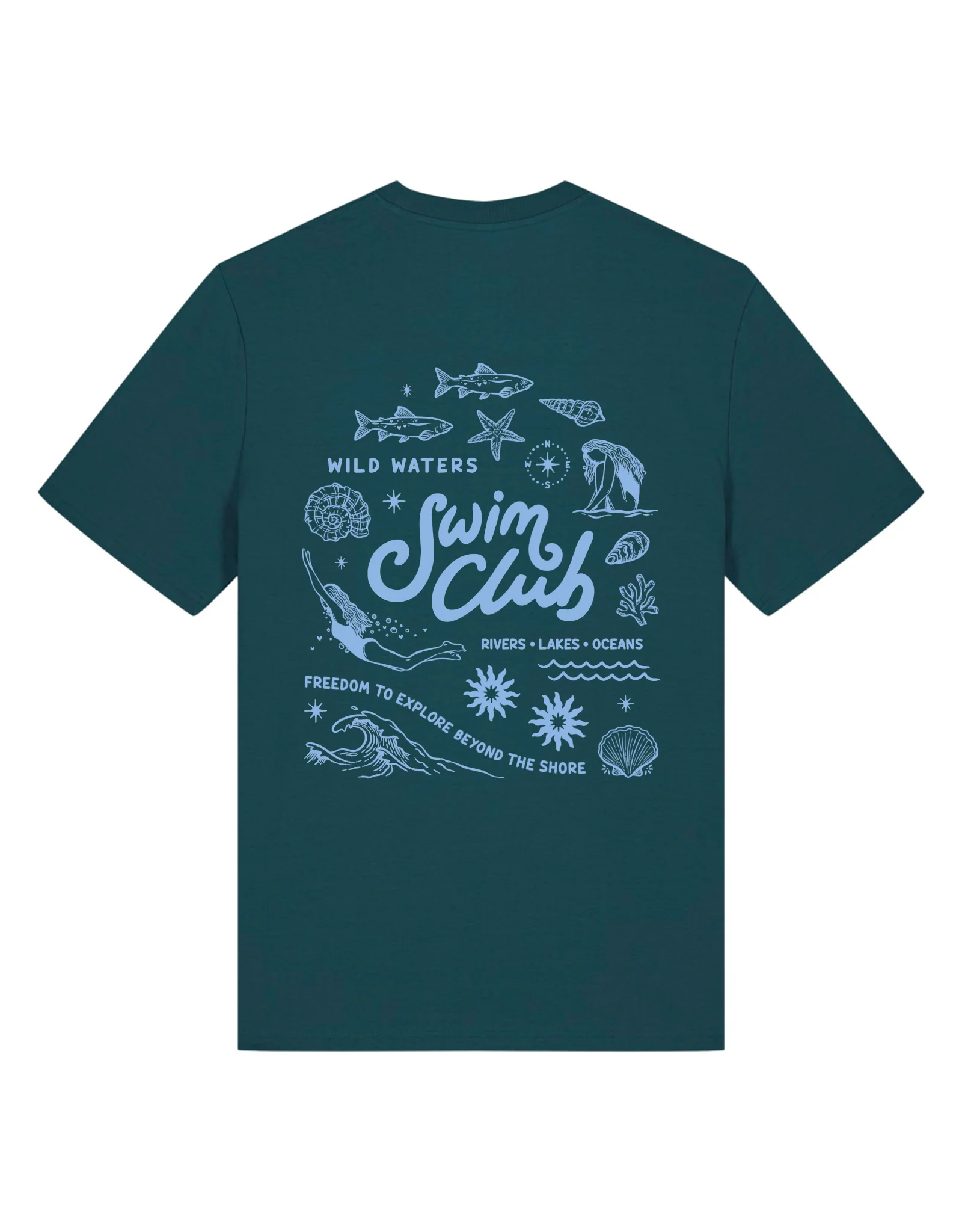 Swim Club Organic Cotton T-Shirt - Image 18