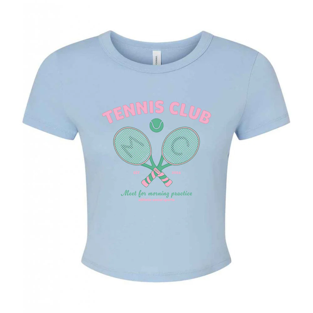Tennis Club Micro Rib Baby Tee - Image 10