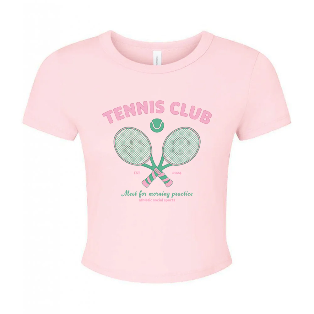 Tennis Club Micro Rib Baby Tee - Image 11
