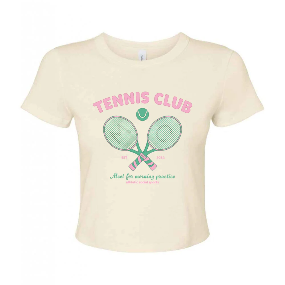 Tennis Club Micro Rib Baby Tee - Image 12