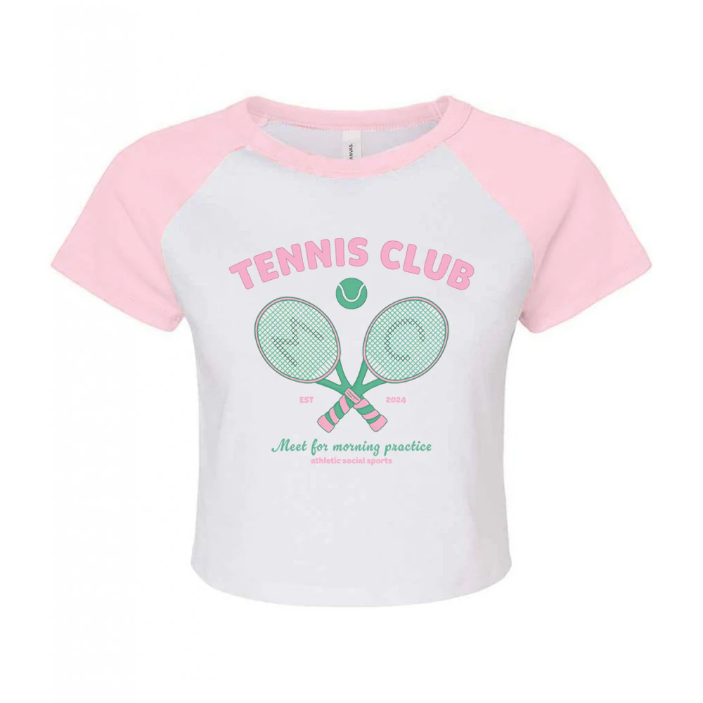 Tennis Club Micro Rib Baby Tee - Image 5
