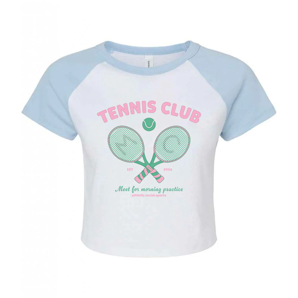 Tennis Club Micro Rib Baby Tee - Image 6
