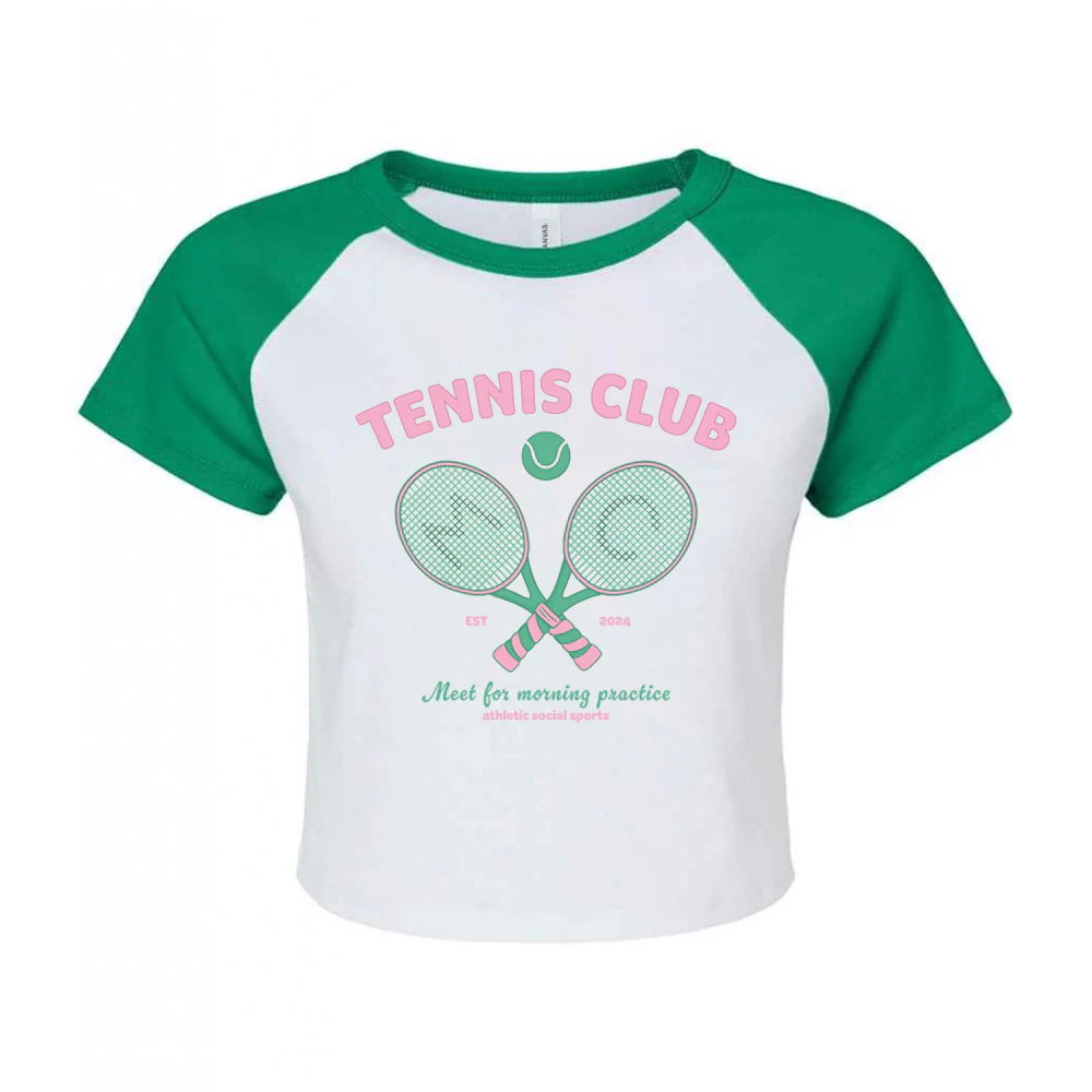 Tennis Club Micro Rib Baby Tee - Image 7