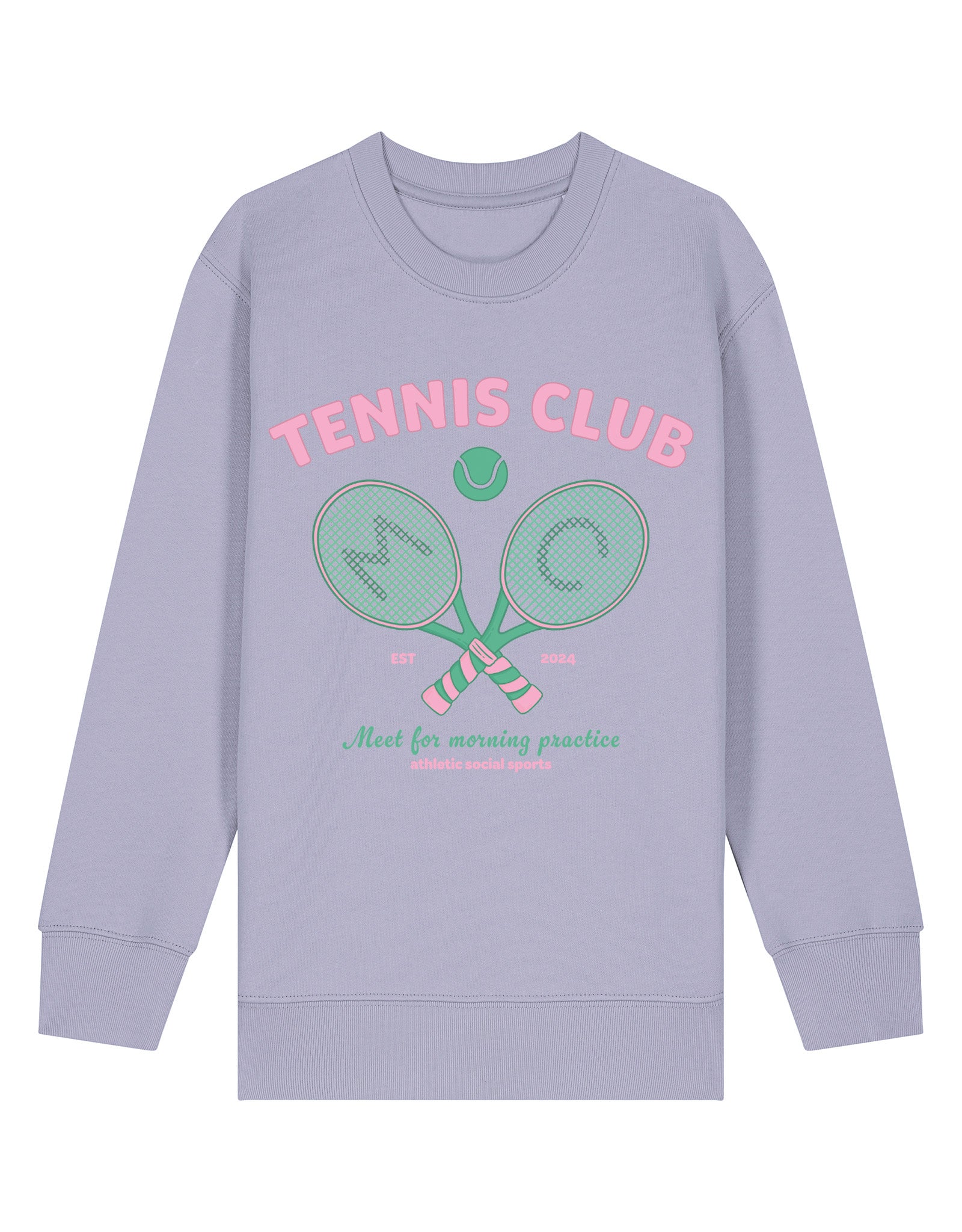 Tennis Club Organic Cotton Childrens Sweatshirt - Image 4