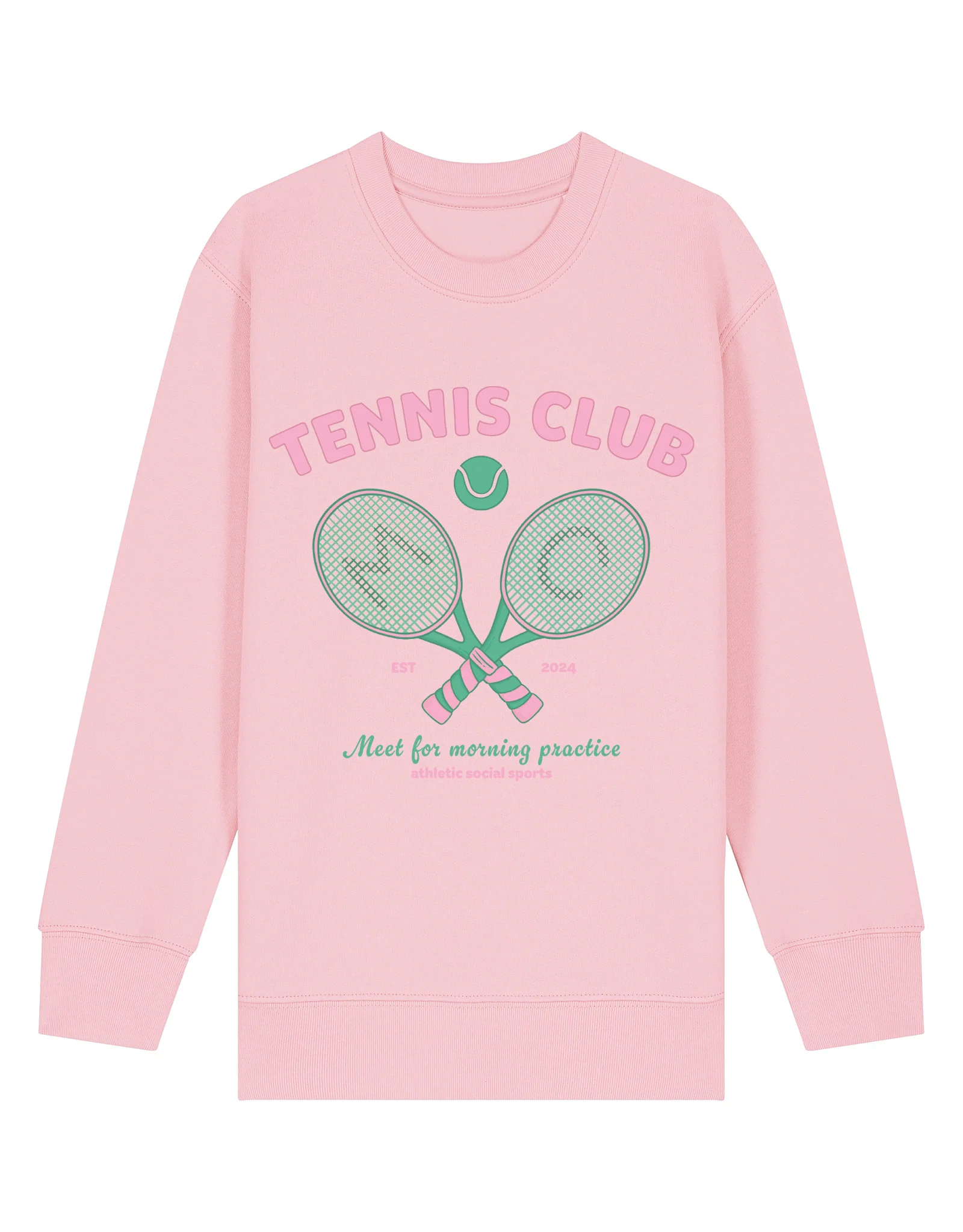 Tennis Club Organic Cotton Childrens Sweatshirt - Image 5