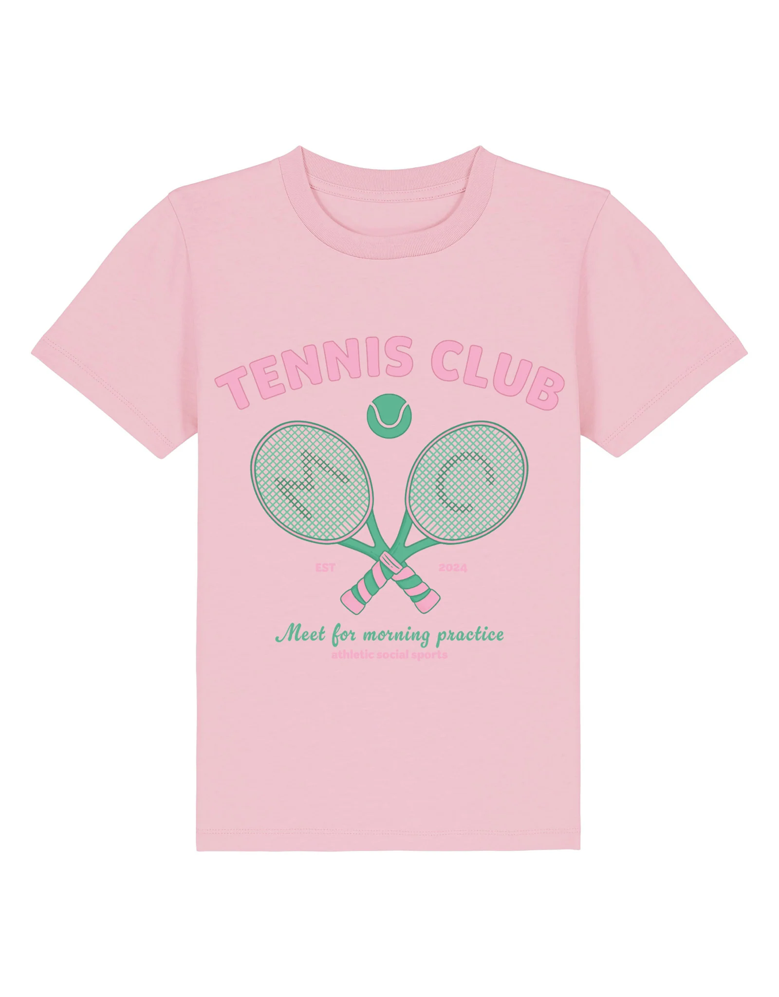 Tennis Club Organic Cotton Childrens T-Shirt - Image 10