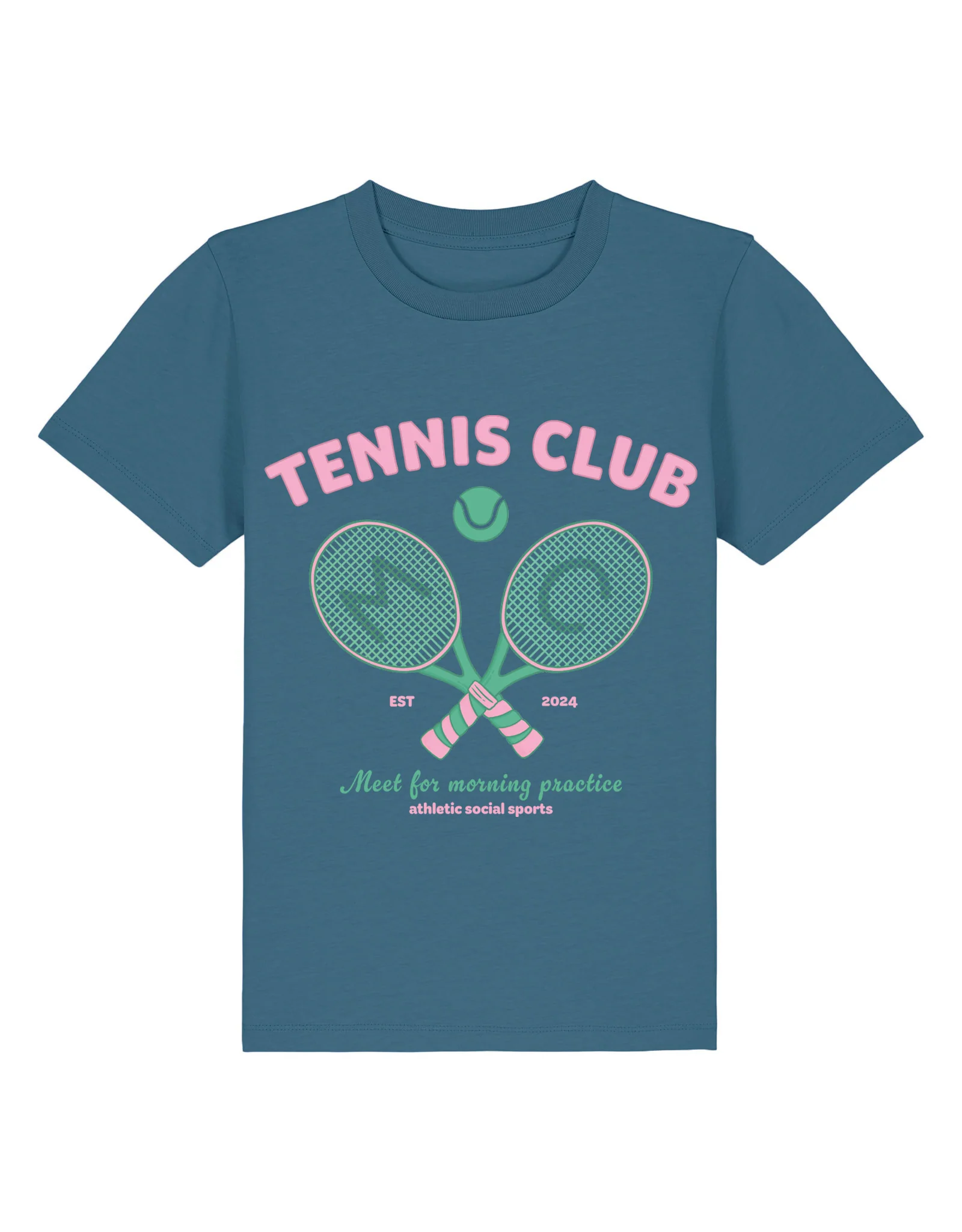 Tennis Club Organic Cotton Childrens T-Shirt - Image 11