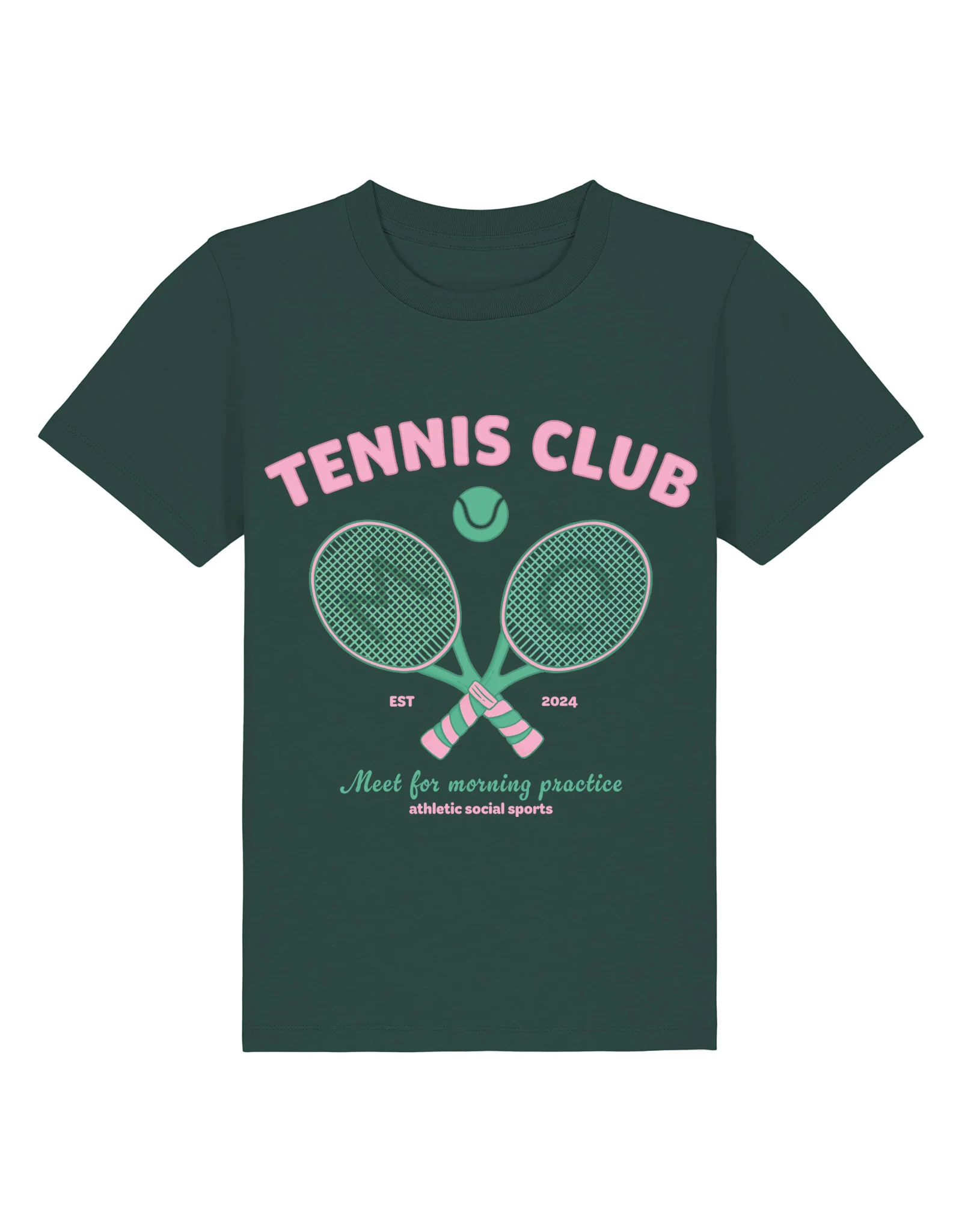 Tennis Club Organic Cotton Childrens T-Shirt - Image 3
