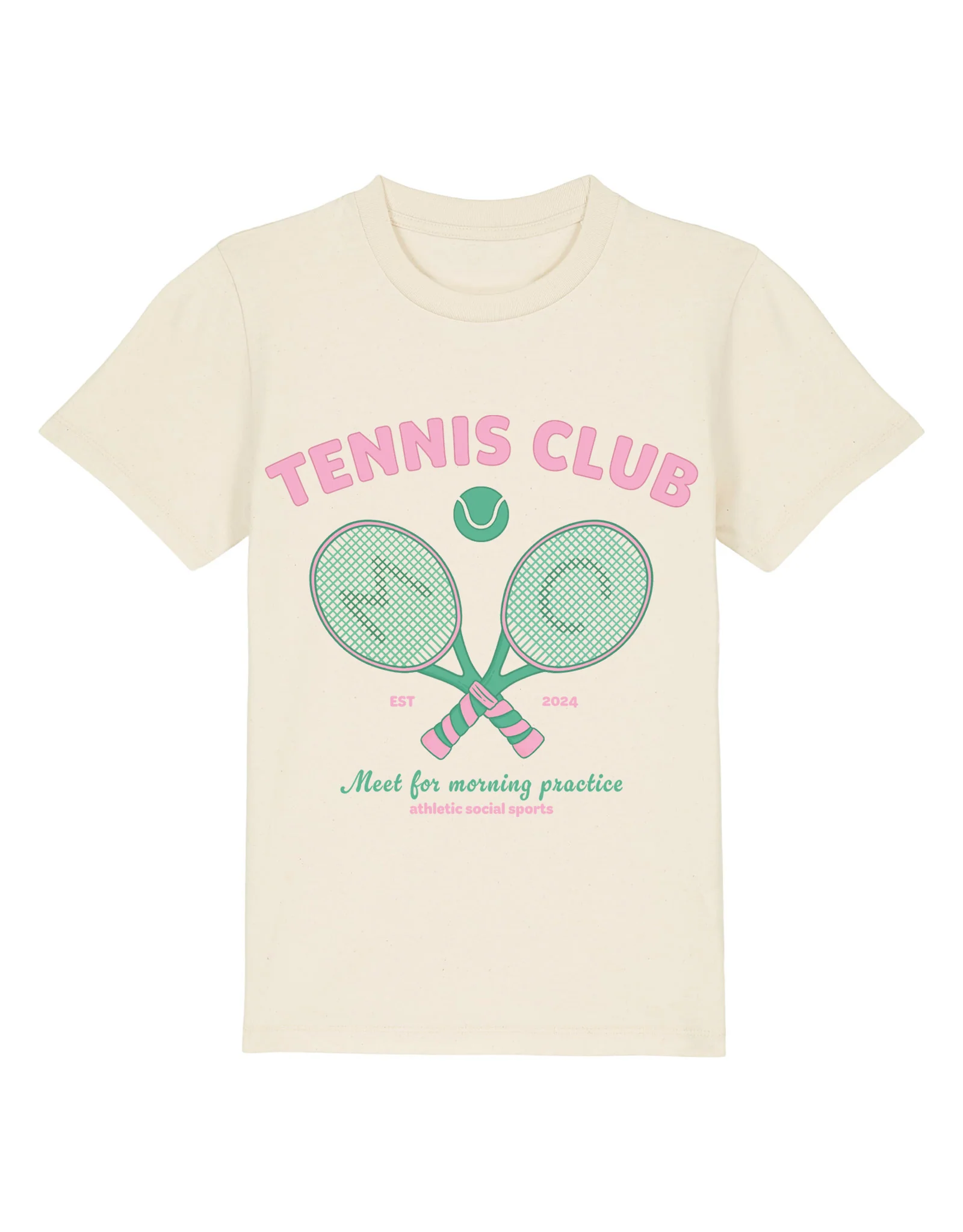 Tennis Club Organic Cotton Childrens T-Shirt - Image 4