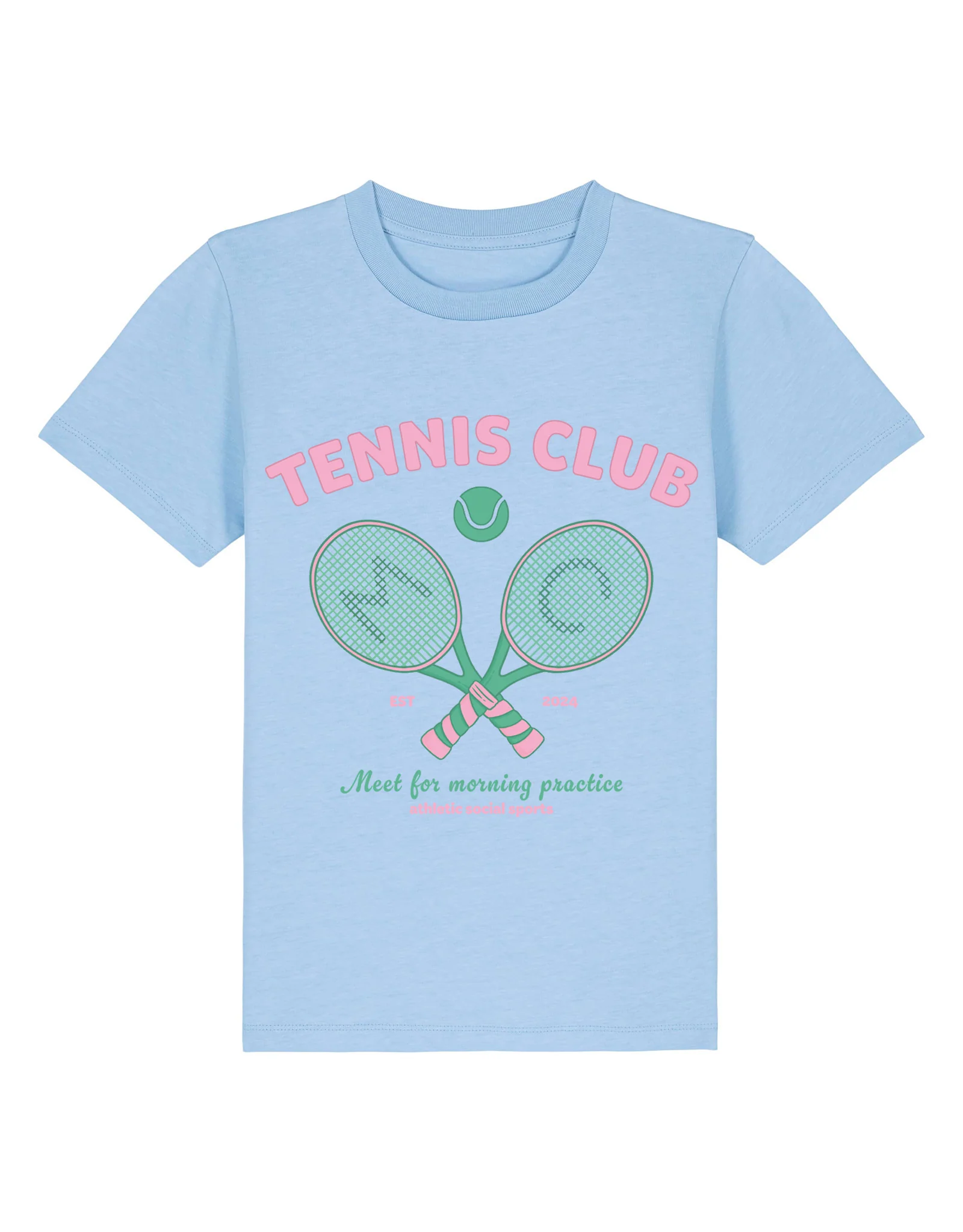 Tennis Club Organic Cotton Childrens T-Shirt - Image 8