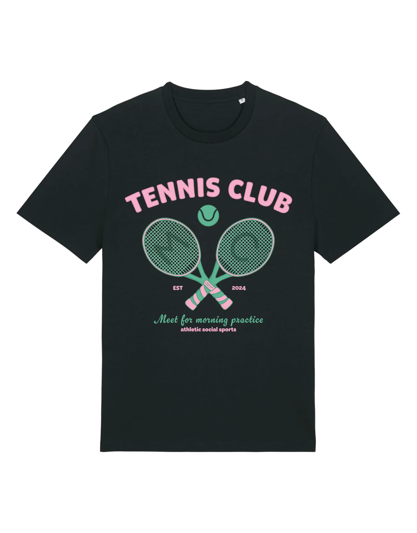 Tennis Club Organic Cotton T-Shirt - Image 8