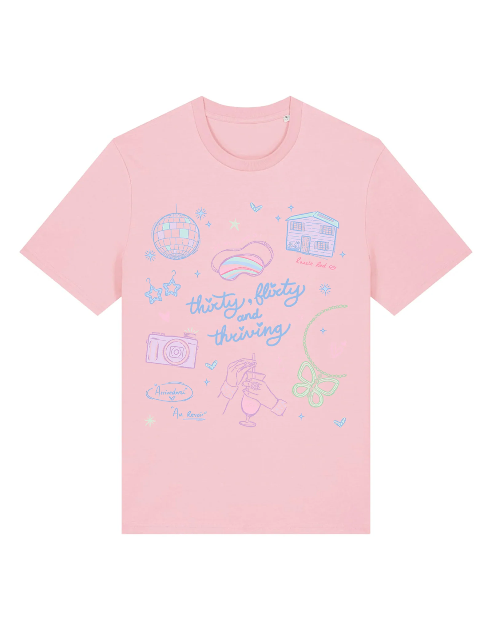 Thirty, Flirty & Thriving Printed Organic Cotton T-Shirt - Image 12