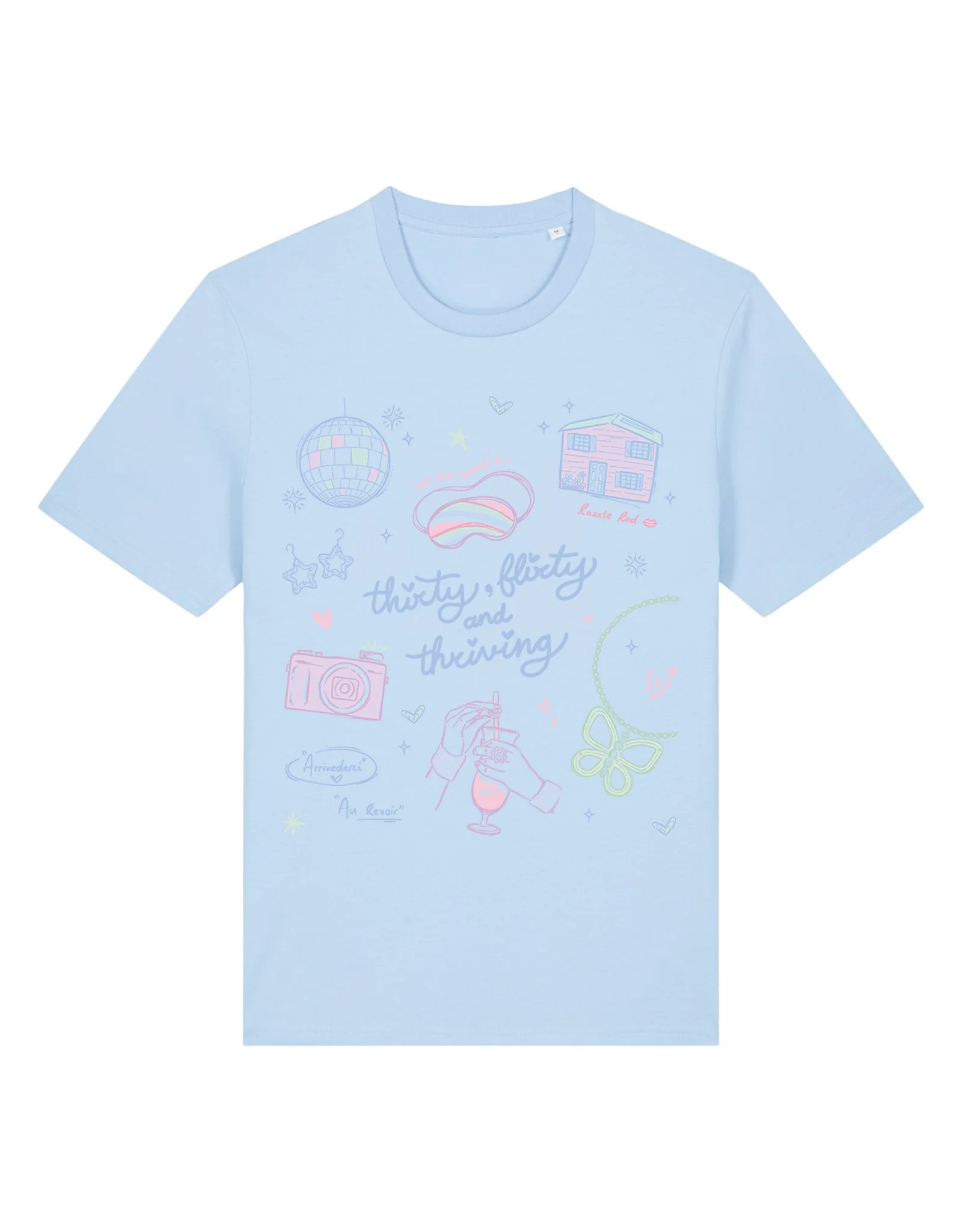 Thirty, Flirty & Thriving Printed Organic Cotton T-Shirt - Image 3