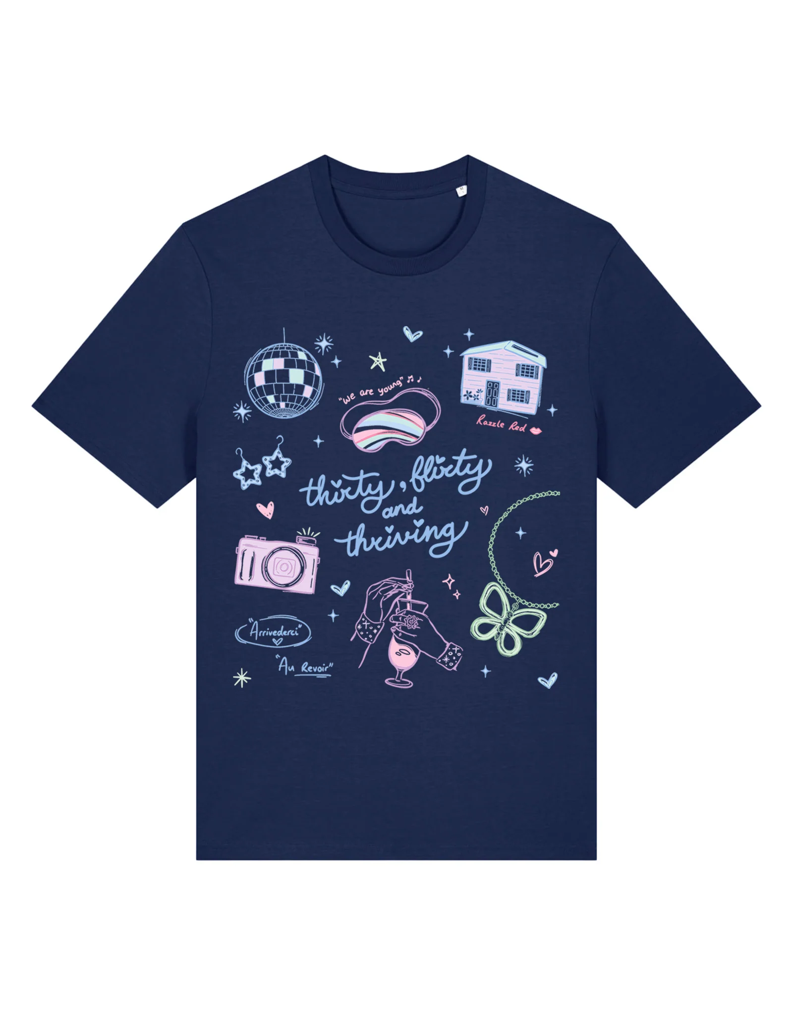 Thirty, Flirty & Thriving Printed Organic Cotton T-Shirt - Image 4