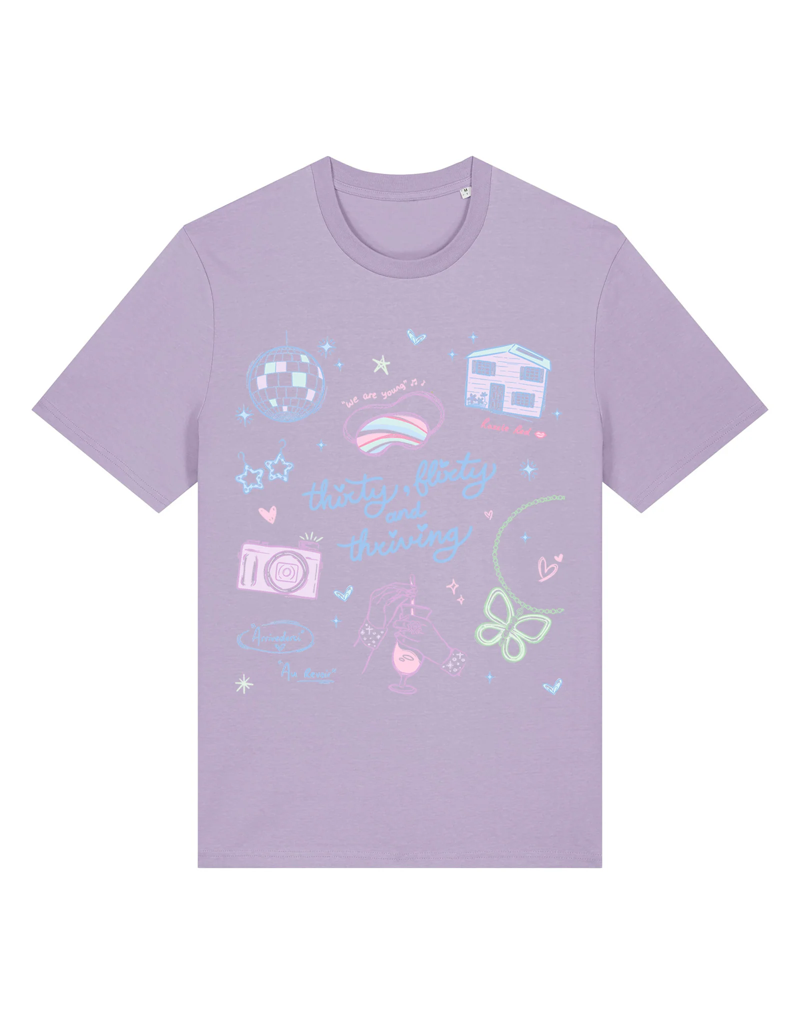 Thirty, Flirty & Thriving Printed Organic Cotton T-Shirt - Image 5