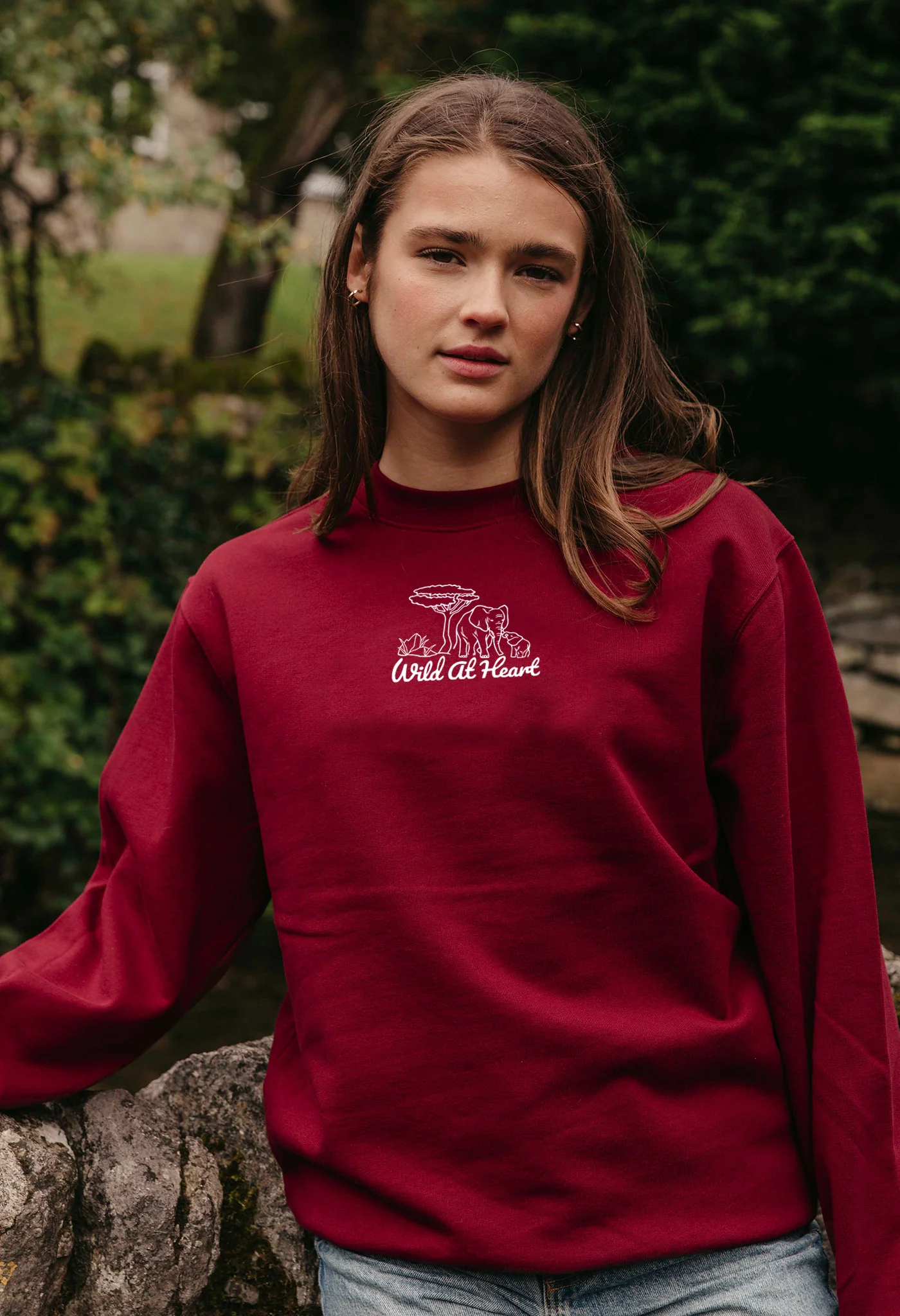 Wild At Heart Embroidered Organic Cotton Sweatshirt - Image 3