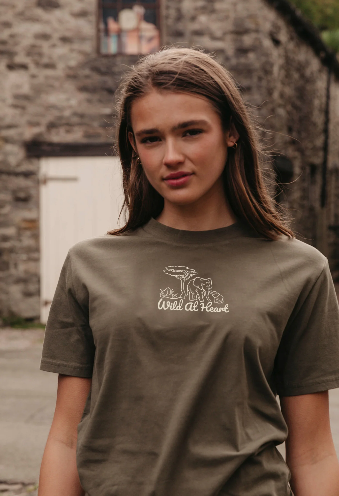 Wild At Heart Embroidered Organic Cotton T-Shirt