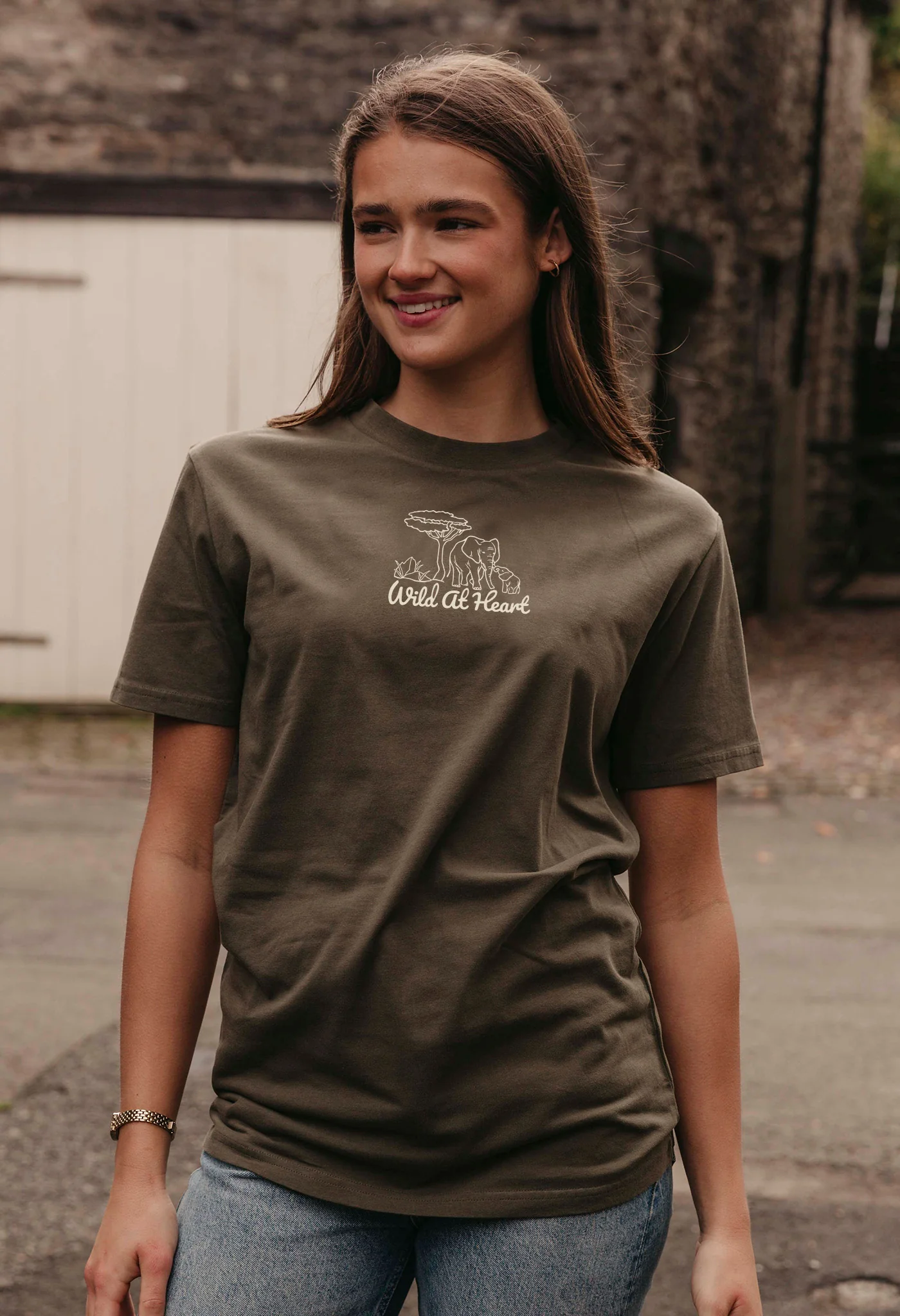 Wild At Heart Embroidered Organic Cotton T-Shirt - Image 2