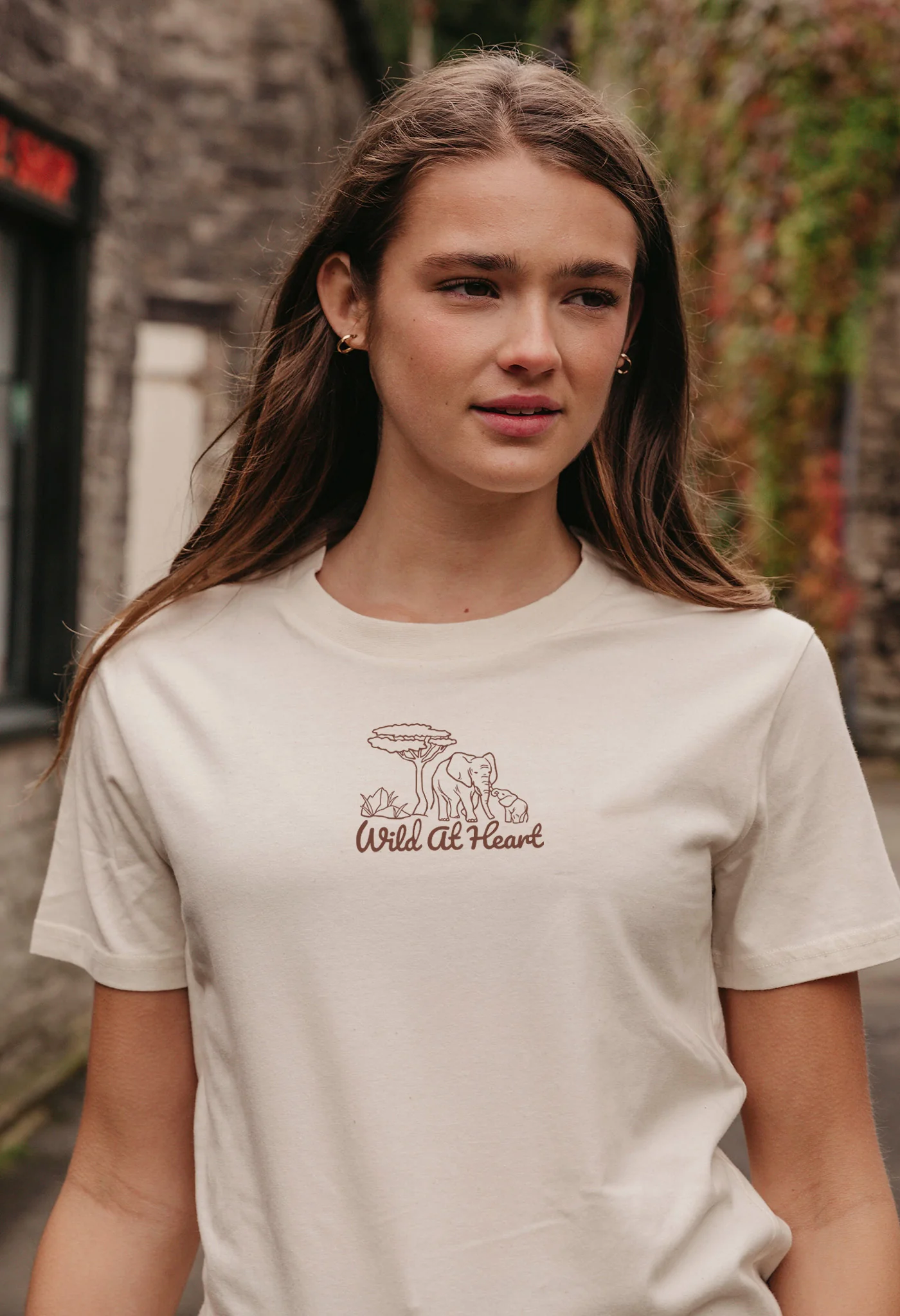 Wild At Heart Embroidered Organic Cotton T-Shirt - Image 3