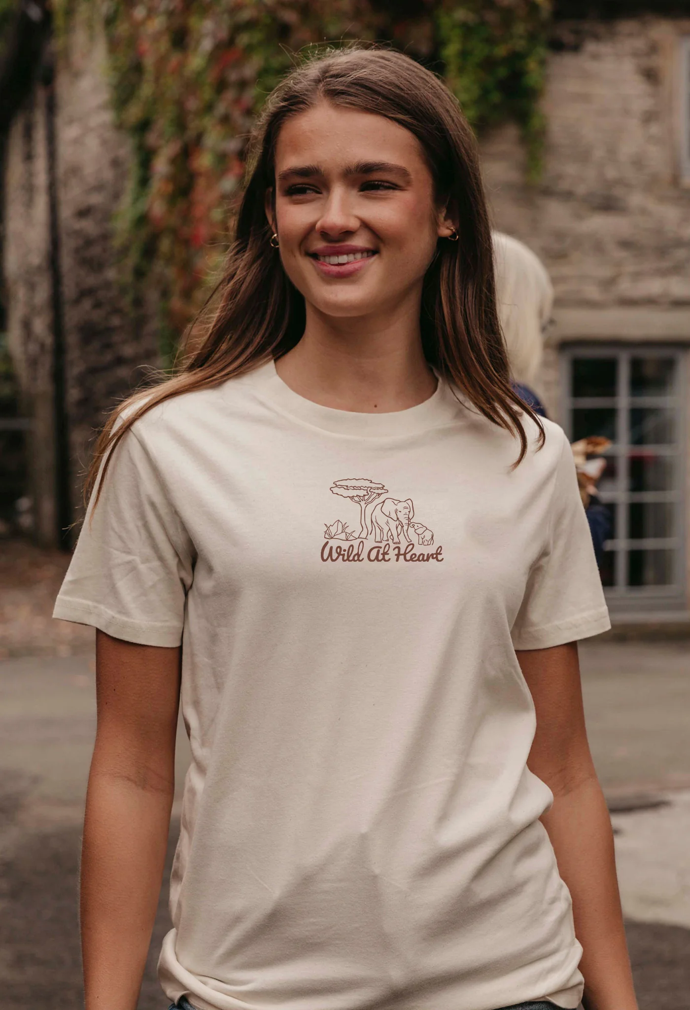 Wild At Heart Embroidered Organic Cotton T-Shirt - Image 4